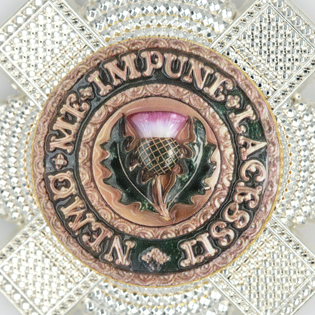 Distelorden Bruststern / Order of the Thistle Breast Star (Schottland/UK) – St.-Andreas-Abzeichen / St Andrew Badge – Replik (Sammleranfertigung)