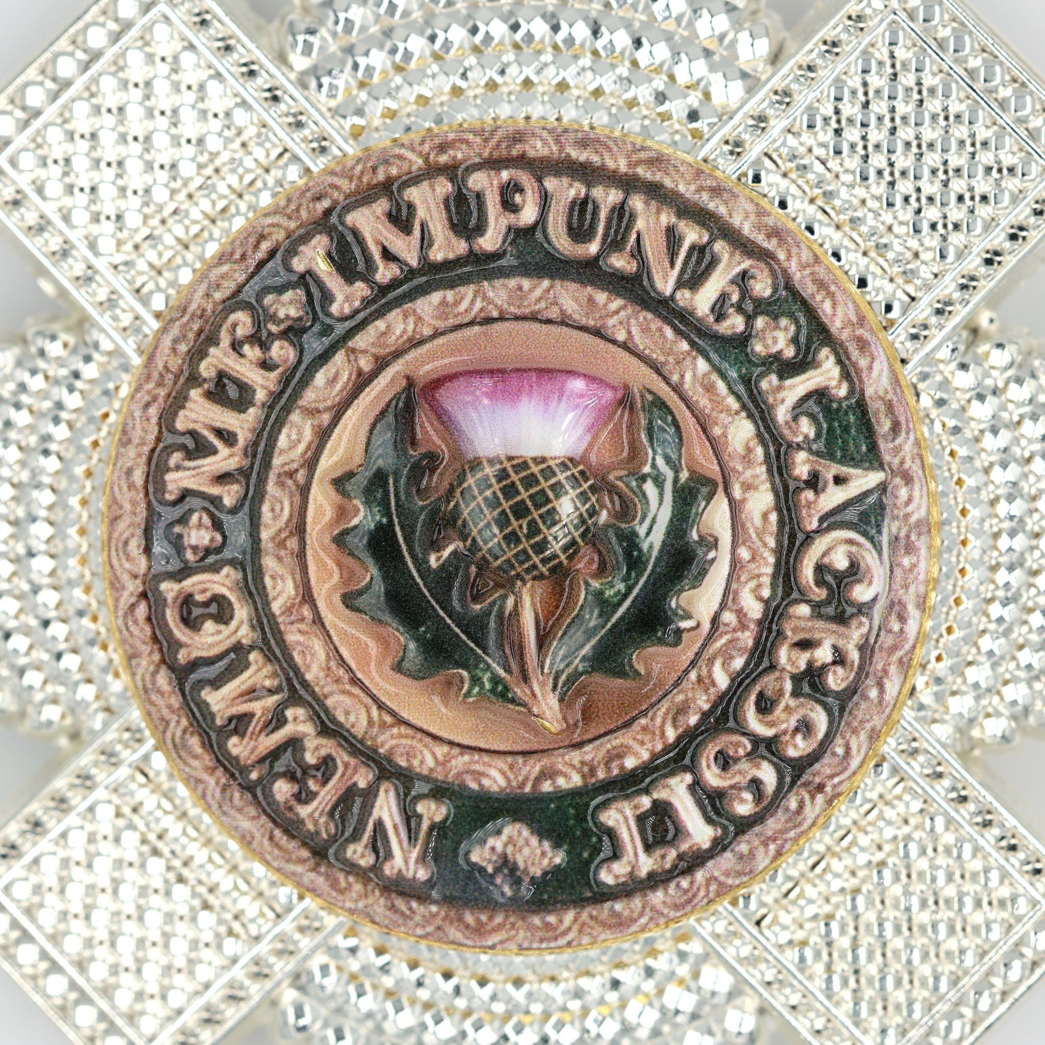 Distelorden Bruststern / Order of the Thistle Breast Star (Schottland/UK) – St.-Andreas-Abzeichen / St Andrew Badge – Replik (Sammleranfertigung)