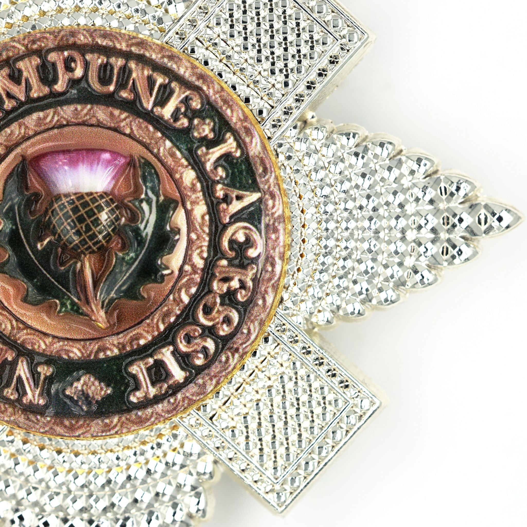 Distelorden Bruststern / Order of the Thistle Breast Star (Schottland/UK) – St.-Andreas-Abzeichen / St Andrew Badge – Replik (Sammleranfertigung)