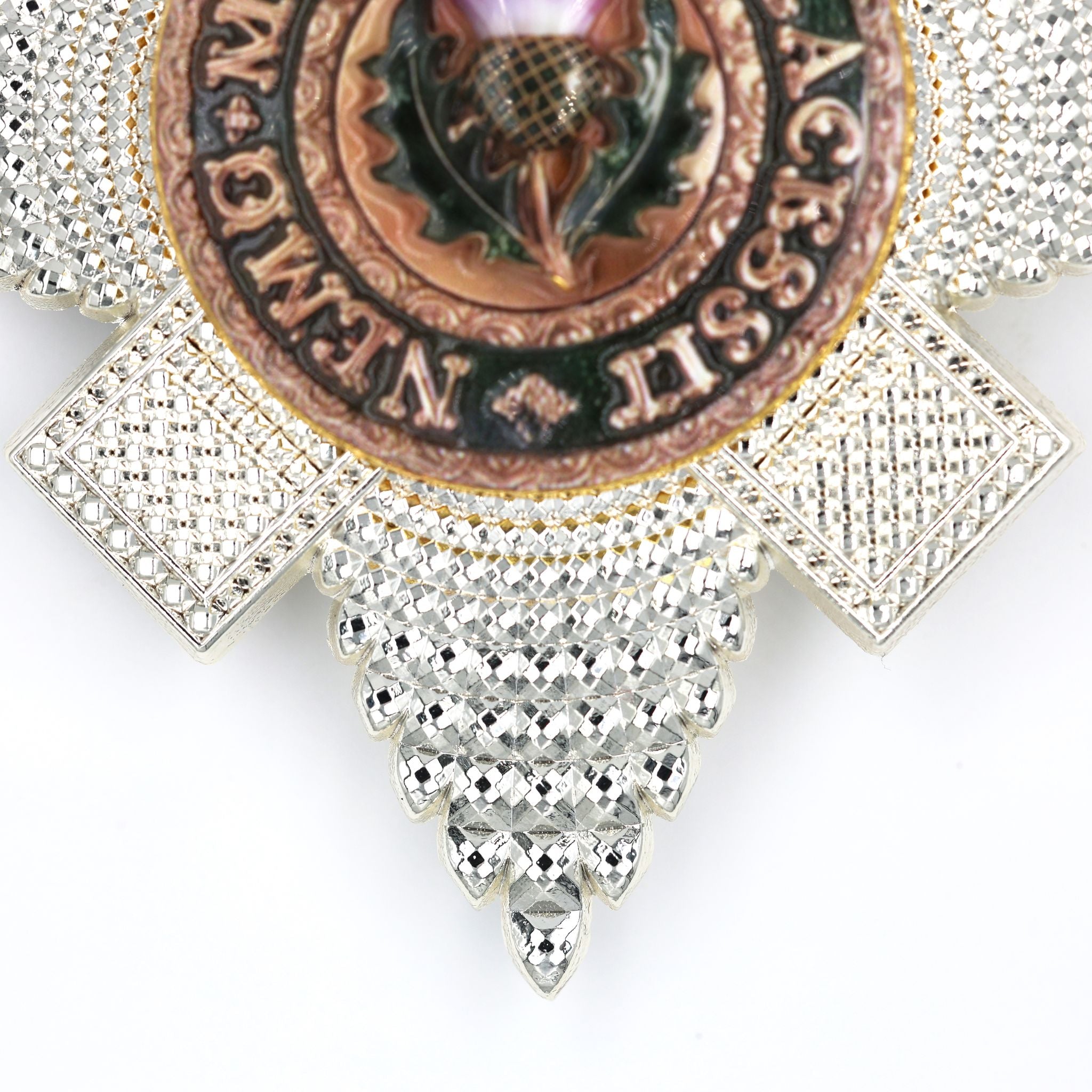 Distelorden Bruststern / Order of the Thistle Breast Star (Schottland/UK) – St.-Andreas-Abzeichen / St Andrew Badge – Replik (Sammleranfertigung)