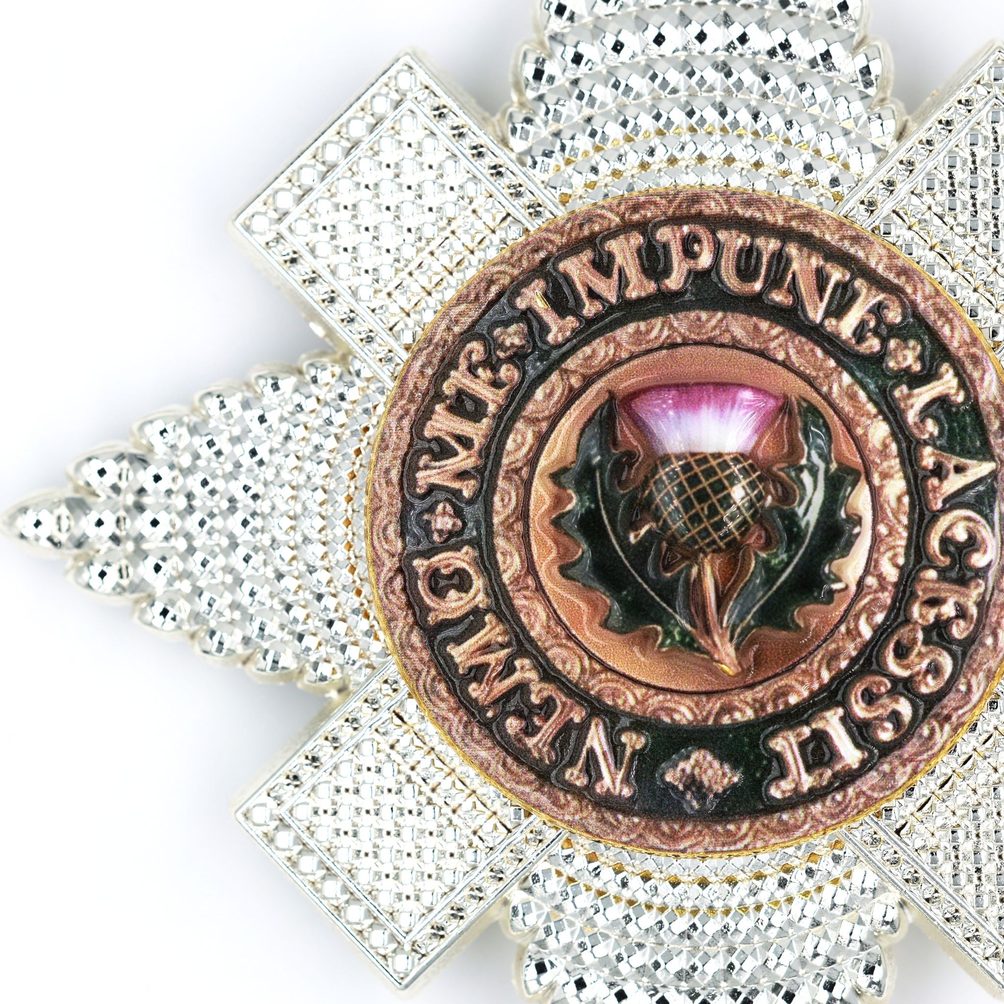 Distelorden Bruststern / Order of the Thistle Breast Star (Schottland/UK) – St.-Andreas-Abzeichen / St Andrew Badge – Replik (Sammleranfertigung)
