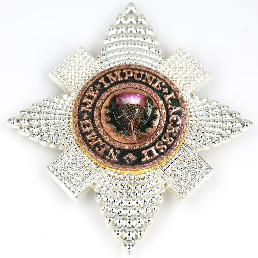 Distelorden Bruststern / Order of the Thistle Breast Star (Schottland/UK) – St.-Andreas-Abzeichen / St Andrew Badge – Replik (Sammleranfertigung)