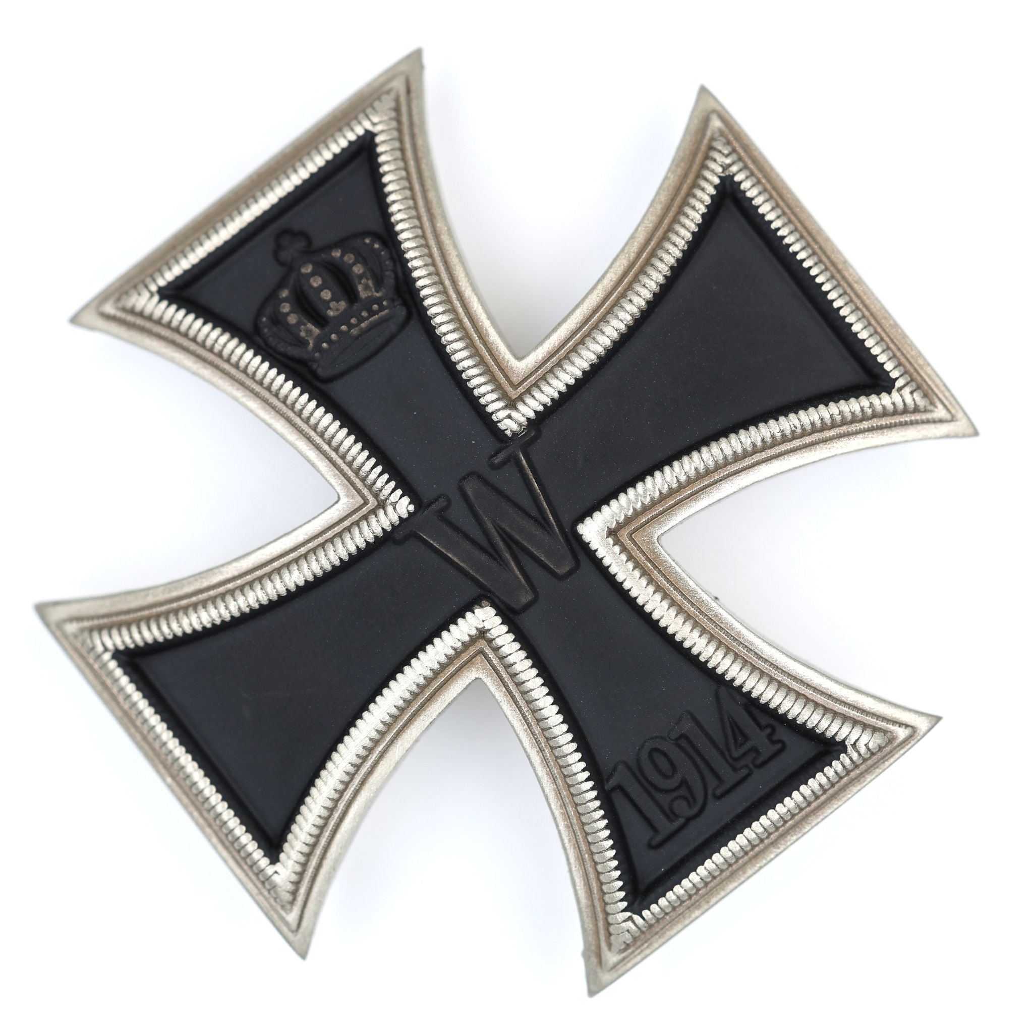 Eisernes Kreuz 1. Klasse 1914 / Iron Cross 1st Class 1914 – gewölbt, massives Messing, Pinback – Replik (Sammleranfertigung)