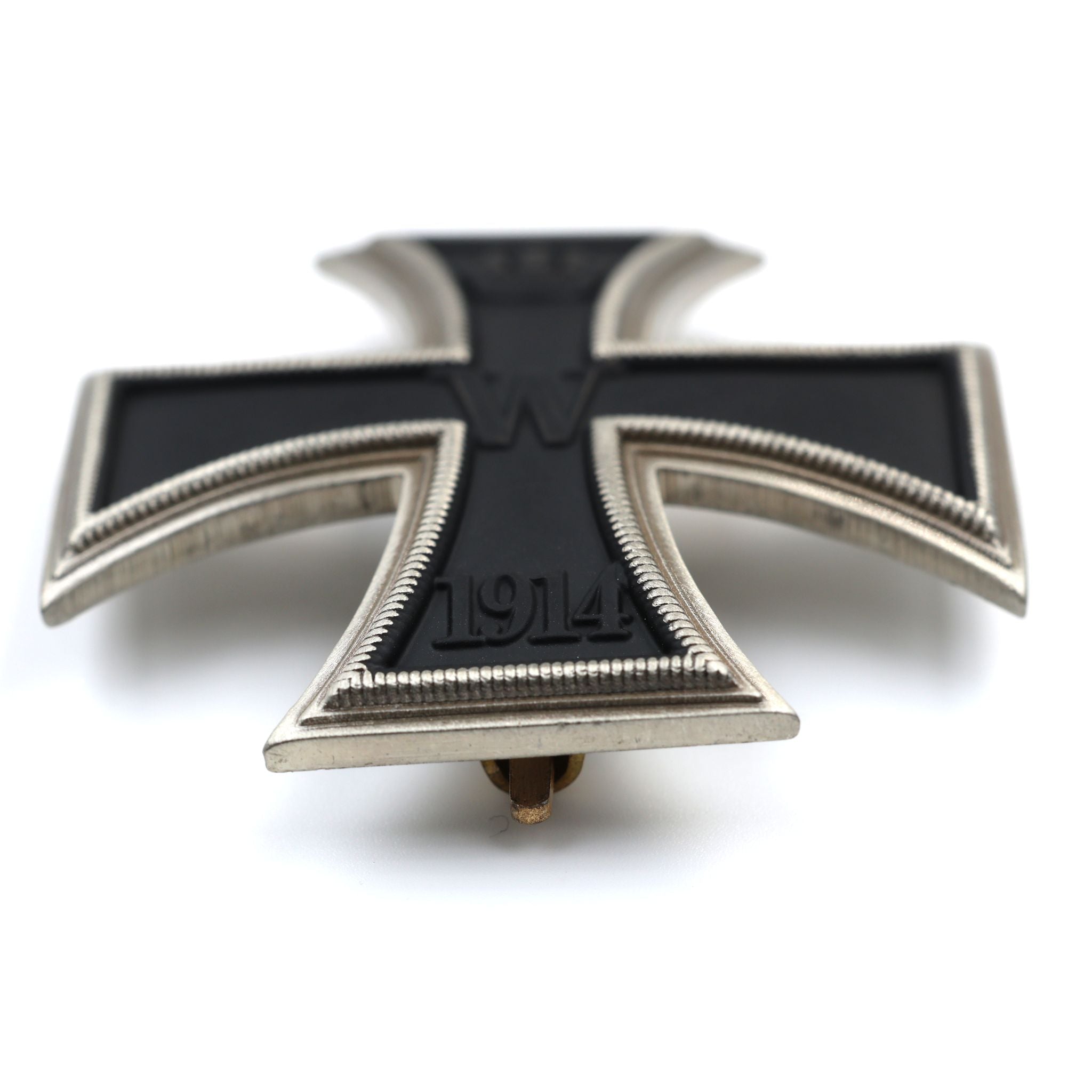 Eisernes Kreuz 1. Klasse 1914 / Iron Cross 1st Class 1914 – gewölbt, massives Messing, Pinback – Replik (Sammleranfertigung)