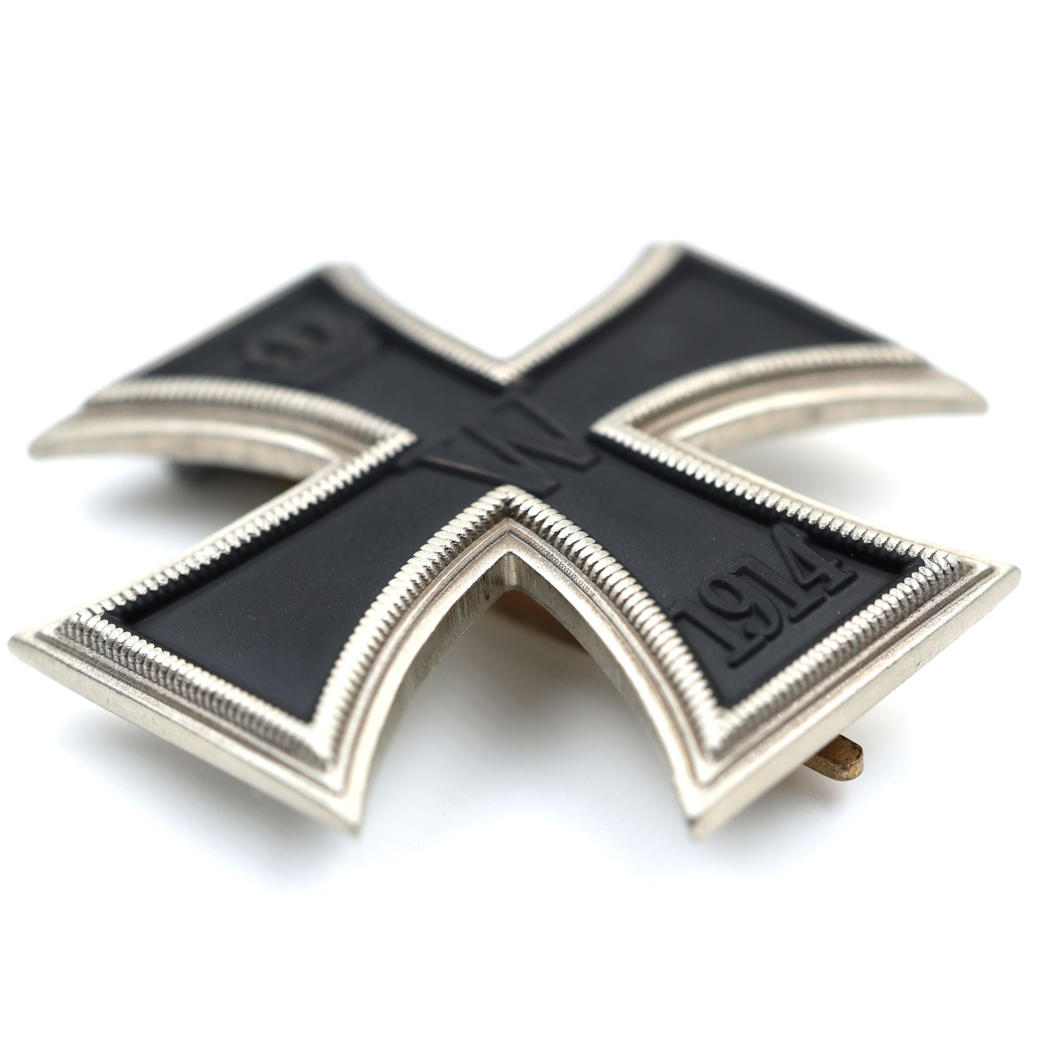 Eisernes Kreuz 1. Klasse 1914 / Iron Cross 1st Class 1914 – gewölbt, massives Messing, Pinback – Replik (Sammleranfertigung)