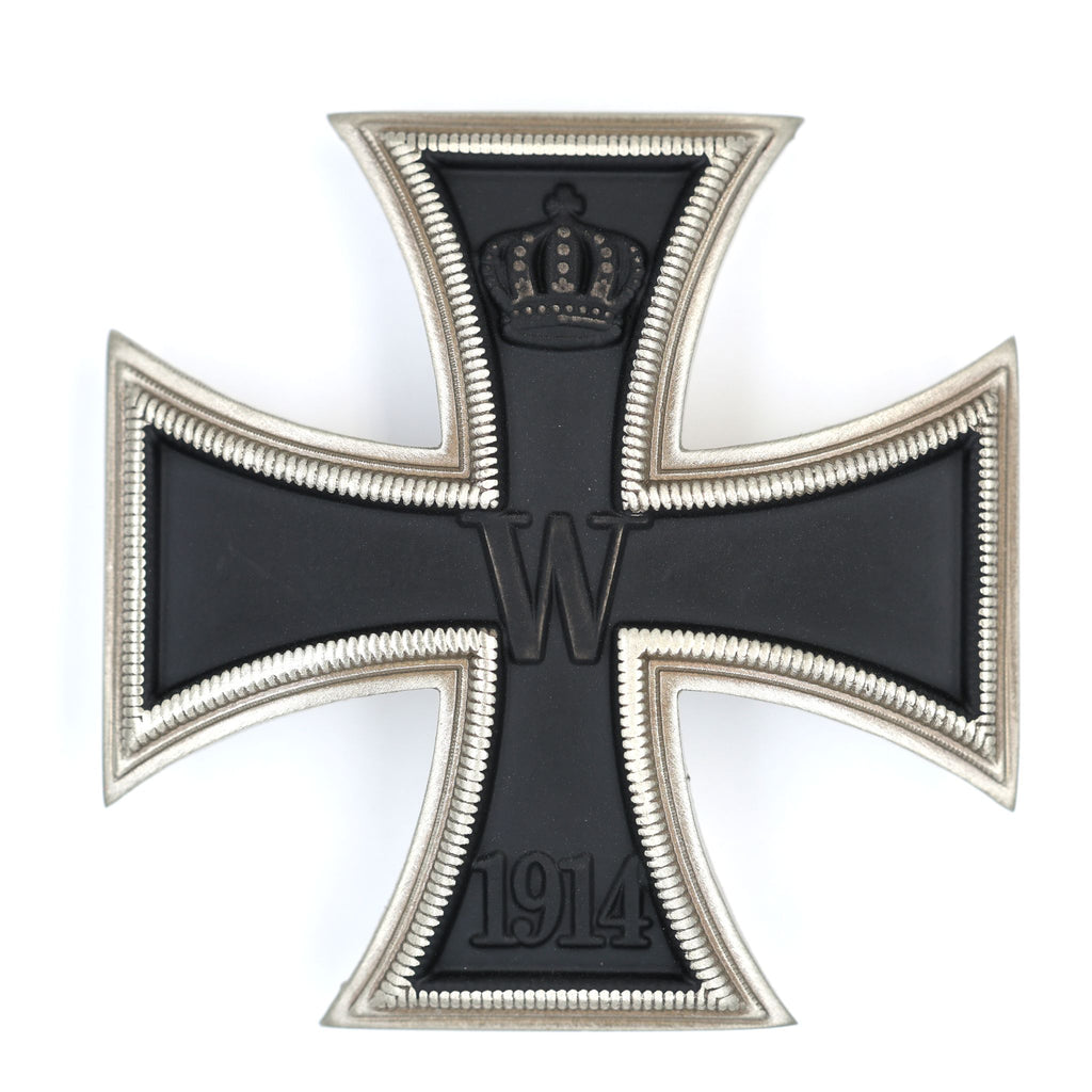 Eisernes Kreuz 1. Klasse 1914 / Iron Cross 1st Class 1914 – gewölbt, massives Messing, Pinback – Replik (Sammleranfertigung)