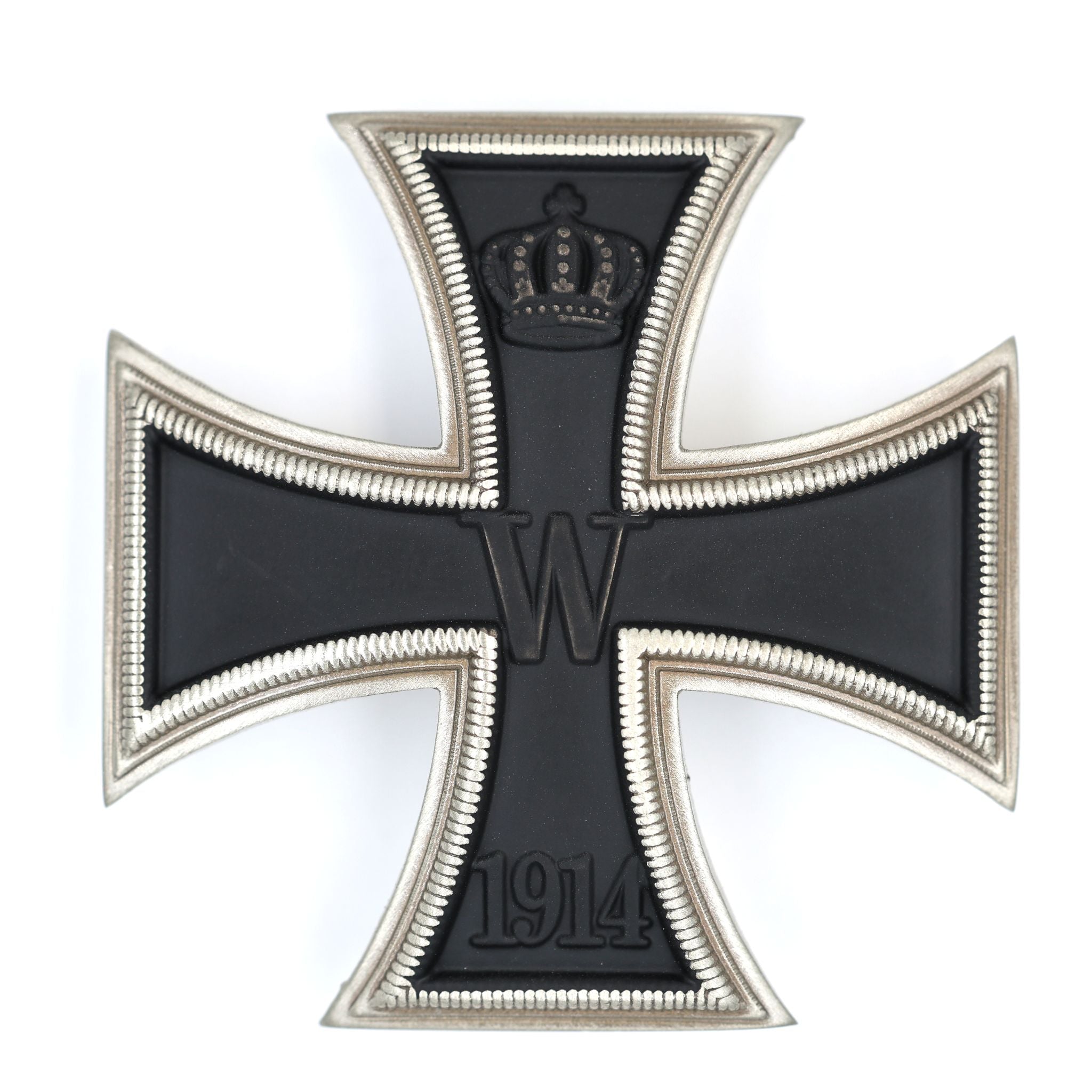 Eisernes Kreuz 1. Klasse 1914 / Iron Cross 1st Class 1914 – gewölbt, massives Messing, Pinback – Replik (Sammleranfertigung)