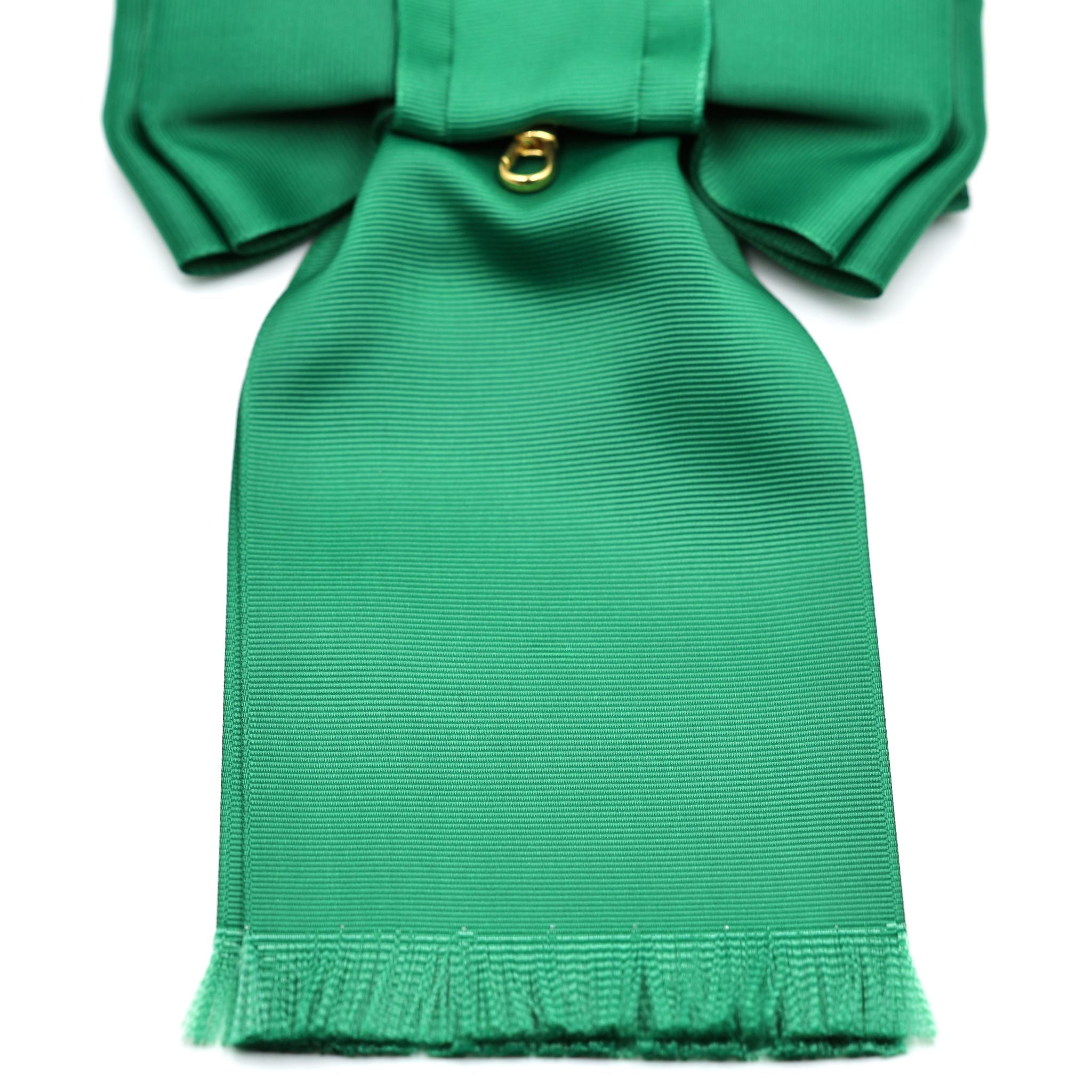 Distelorden (Order of the Thistle) – Tiefgrüne Schärpe/Band mit Fransen – Replik – NUR SCHÄRPE