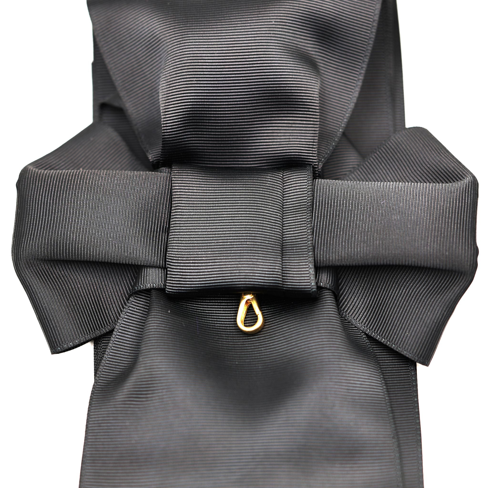 Britischer Orden des Heiligen Johannes von Jerusalem – Schwarze Zeremonialschärpe im Schleifenstil / UK Order of St John Black Sash Only Ceremonial Sash Bow Style Replica – Sammleranfertigung