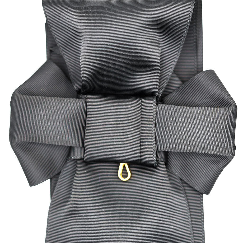 Britischer Orden des Heiligen Johannes von Jerusalem – Schwarze Zeremonialschärpe im Schleifenstil / UK Order of St John Black Sash Only Ceremonial Sash Bow Style Replica – Sammleranfertigung