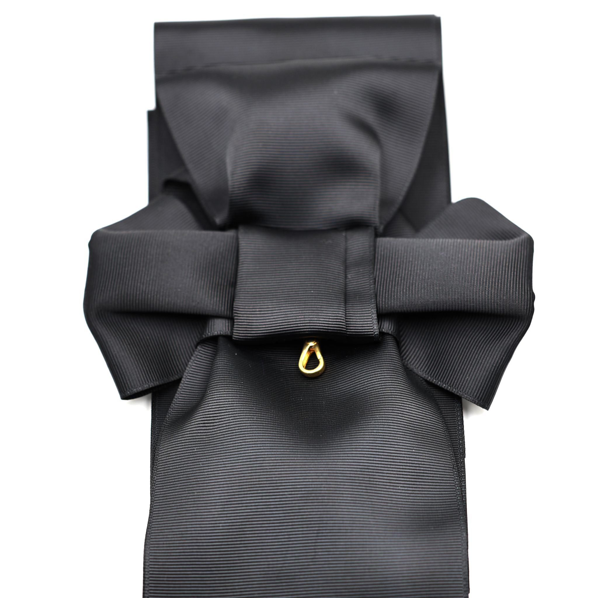 Britischer Orden des Heiligen Johannes von Jerusalem – Schwarze Zeremonialschärpe im Schleifenstil / UK Order of St John Black Sash Only Ceremonial Sash Bow Style Replica – Sammleranfertigung