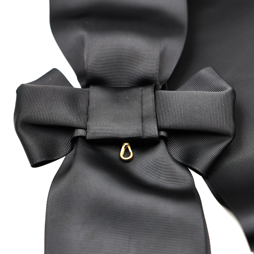 Britischer Orden des Heiligen Johannes von Jerusalem – Schwarze Zeremonialschärpe im Schleifenstil / UK Order of St John Black Sash Only Ceremonial Sash Bow Style Replica – Sammleranfertigung