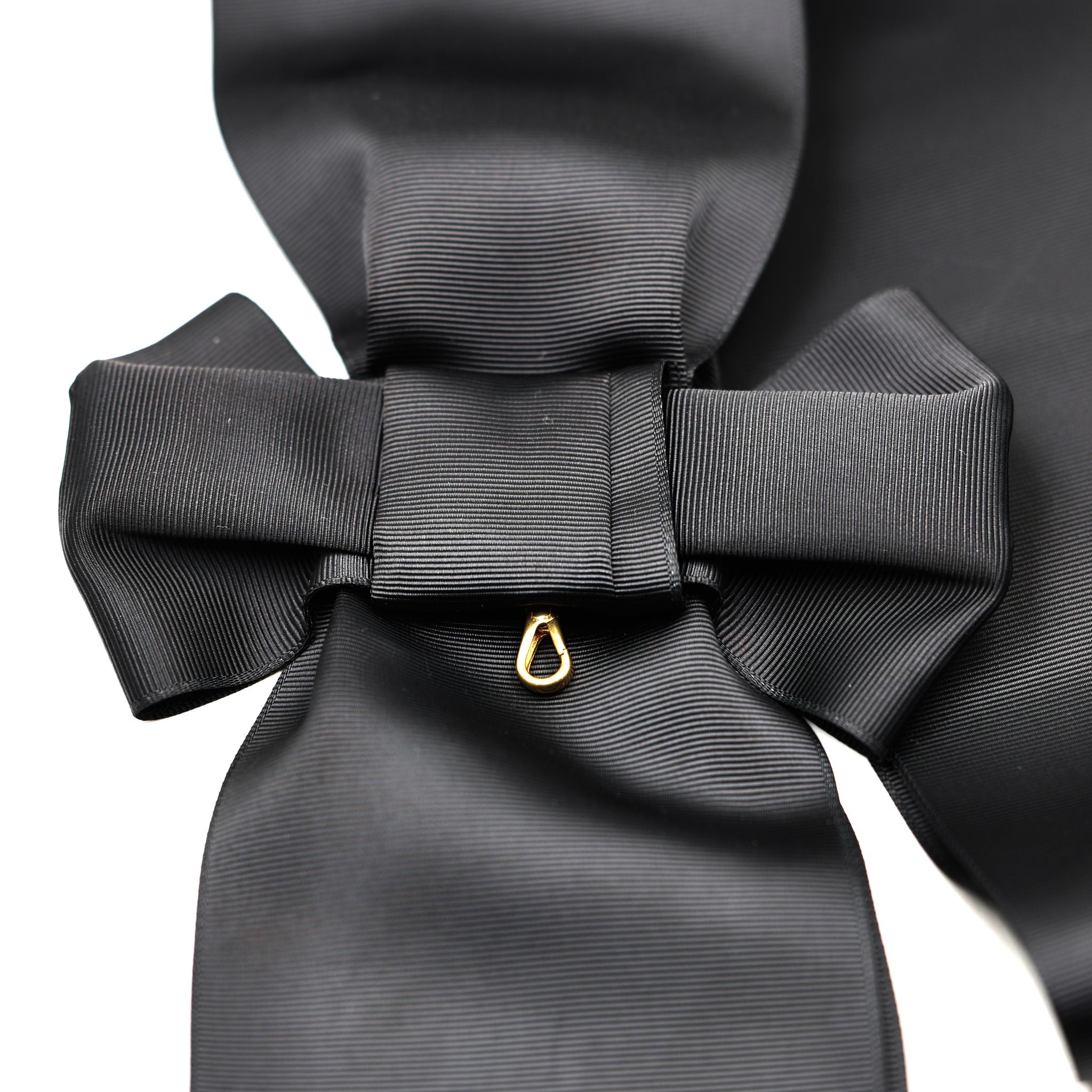 Britischer Orden des Heiligen Johannes von Jerusalem – Schwarze Zeremonialschärpe im Schleifenstil / UK Order of St John Black Sash Only Ceremonial Sash Bow Style Replica – Sammleranfertigung