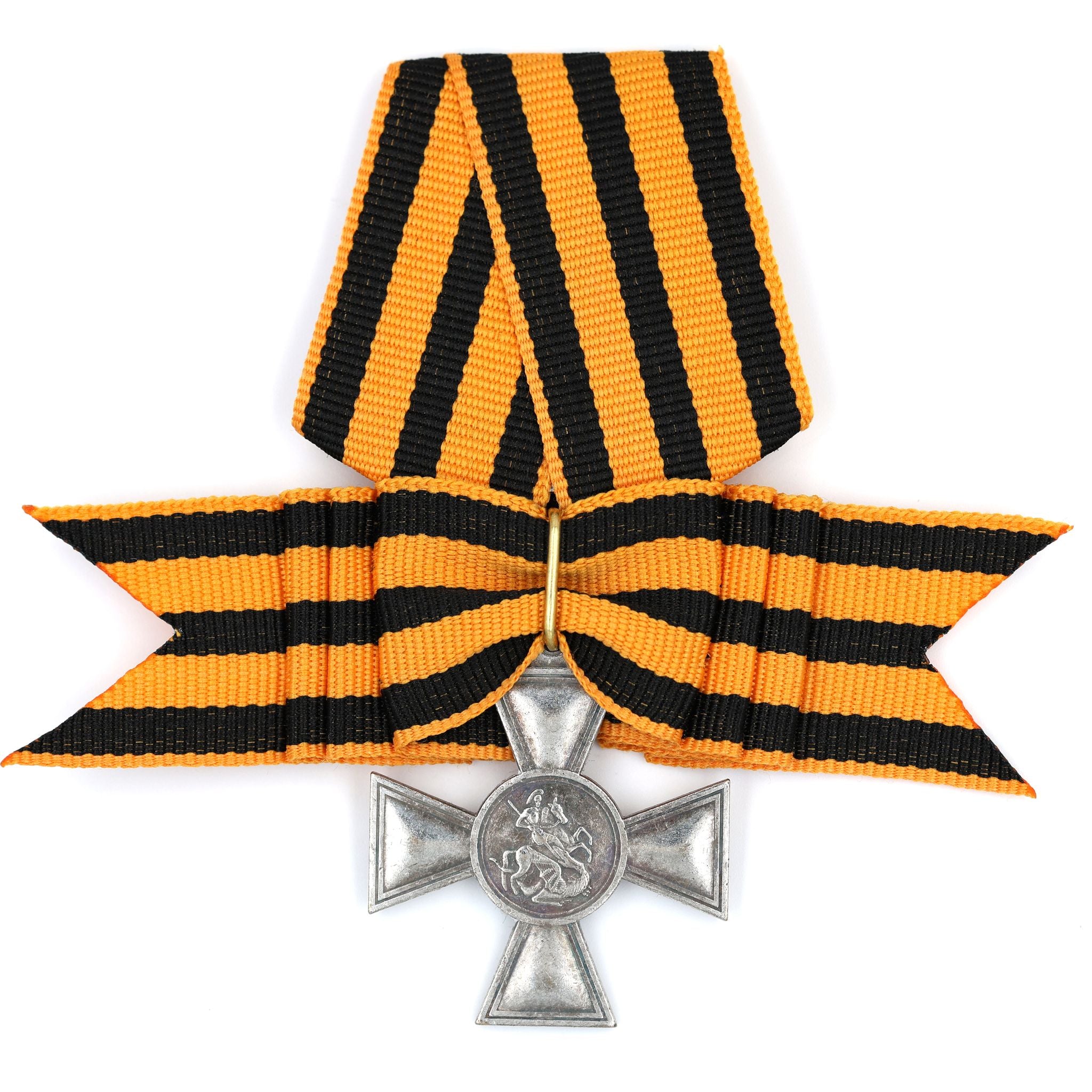 Russisches St.-Georgs-Kreuz Set 1–4. Klasse Replikat m. Band 4er Set