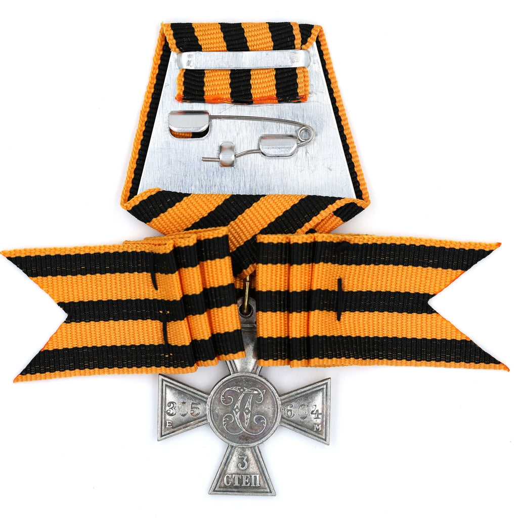 Russisches St.-Georgs-Kreuz Set 1–4. Klasse Replikat m. Band 4er Set