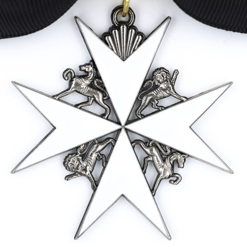 Britischer Johanniterorden – Damen-Schleifenabzeichen einer Dame der Gnade / UK British Order of St John Lady of Grace Bow Badge Replica – Sammleranfertigung