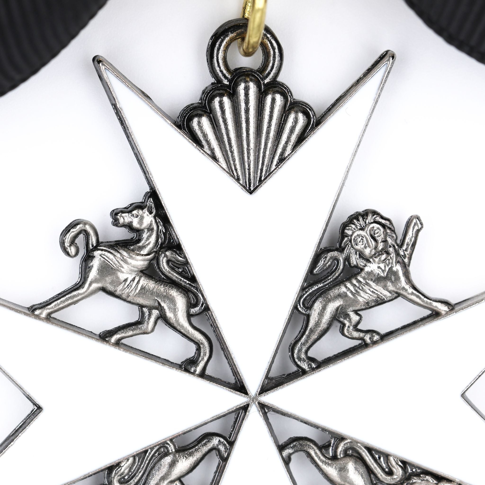 Britischer Johanniterorden – Damen-Schleifenabzeichen einer Dame der Gnade / UK British Order of St John Lady of Grace Bow Badge Replica – Sammleranfertigung