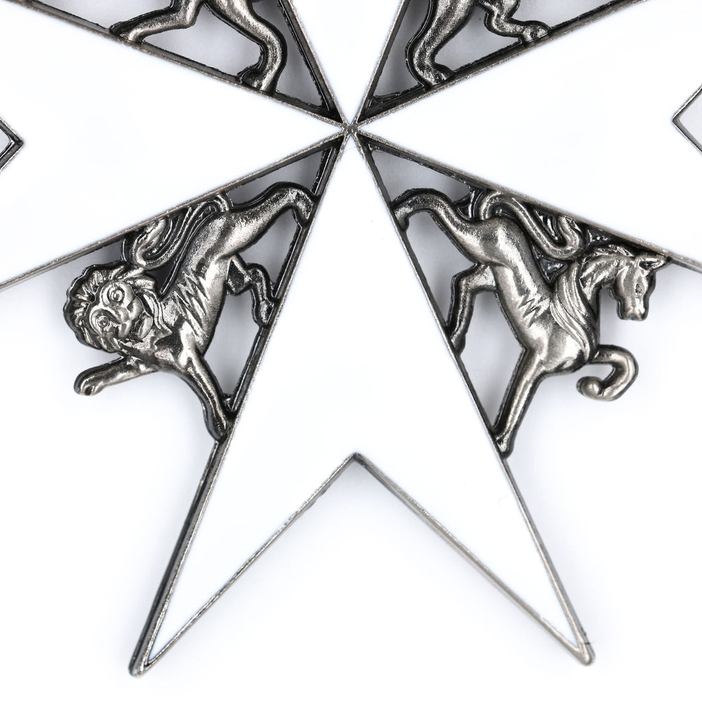 Britischer Johanniterorden – Damen-Schleifenabzeichen einer Dame der Gnade / UK British Order of St John Lady of Grace Bow Badge Replica – Sammleranfertigung