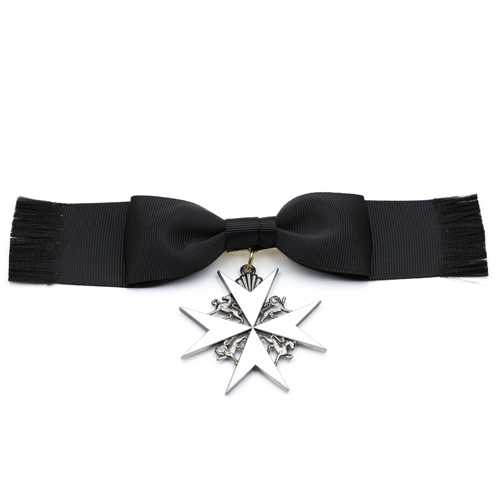 Britischer Johanniterorden – Damen-Schleifenabzeichen einer Dame der Gnade / UK British Order of St John Lady of Grace Bow Badge Replica – Sammleranfertigung