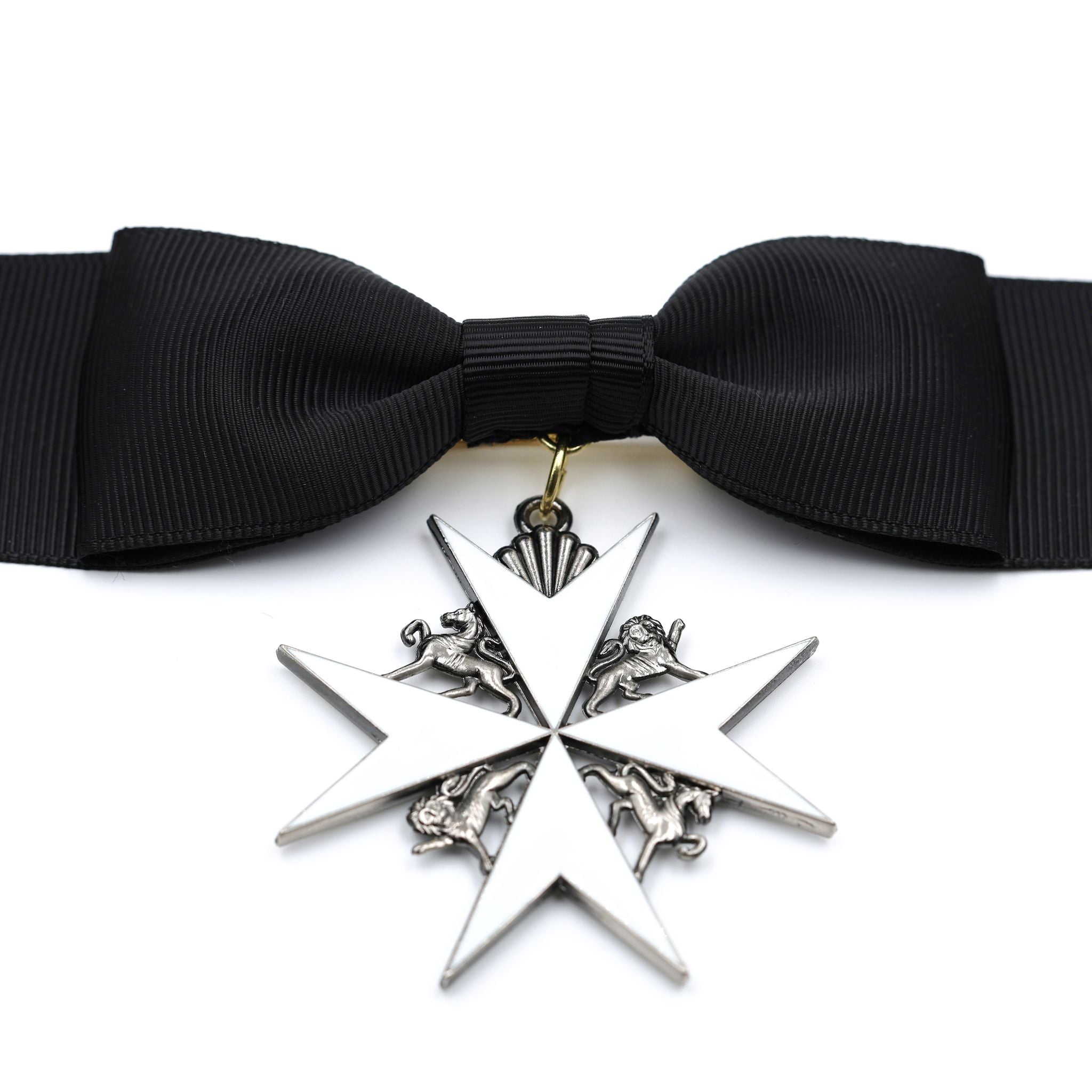 Britischer Johanniterorden – Damen-Schleifenabzeichen einer Dame der Gnade / UK British Order of St John Lady of Grace Bow Badge Replica – Sammleranfertigung