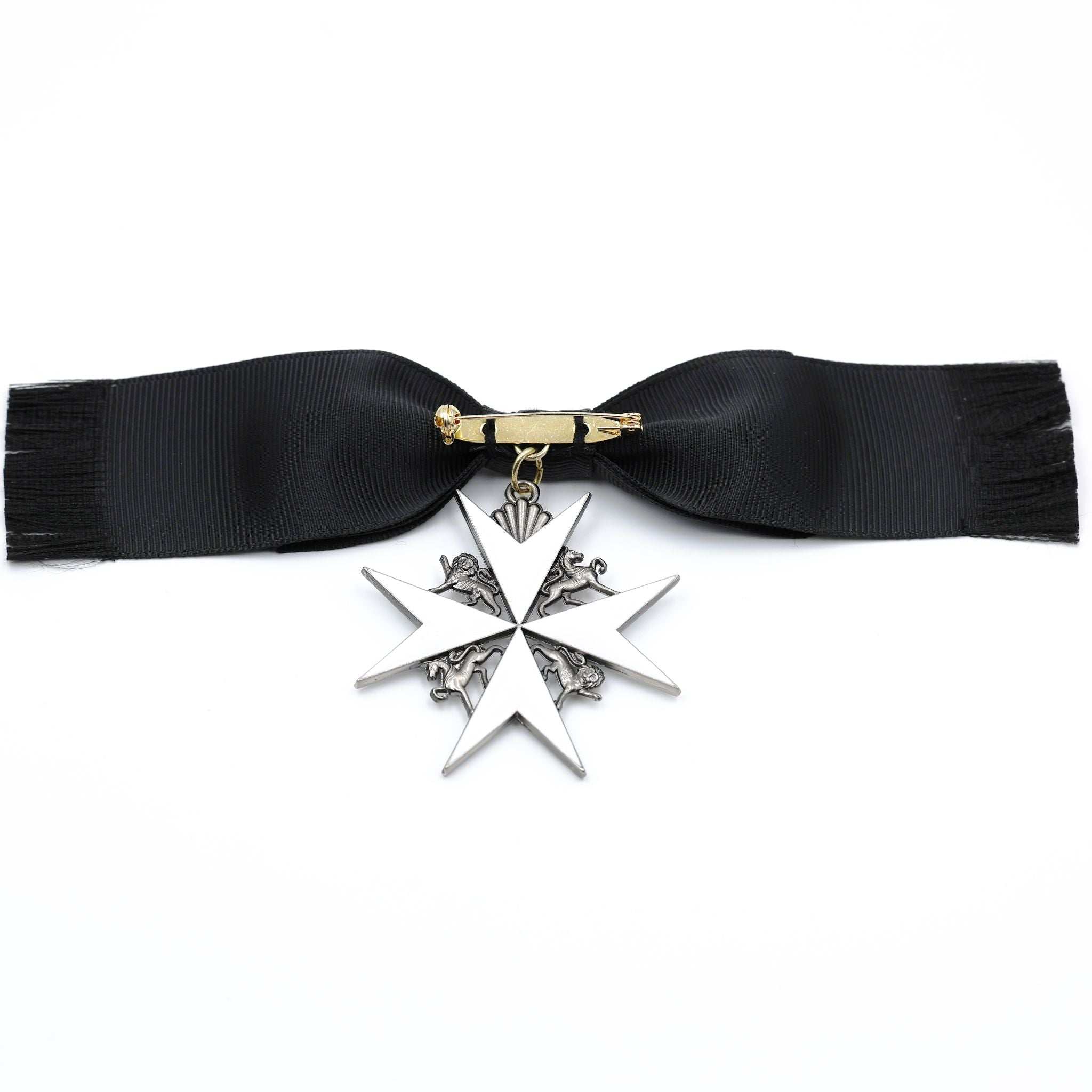 Britischer Johanniterorden – Damen-Schleifenabzeichen einer Dame der Gnade / UK British Order of St John Lady of Grace Bow Badge Replica – Sammleranfertigung
