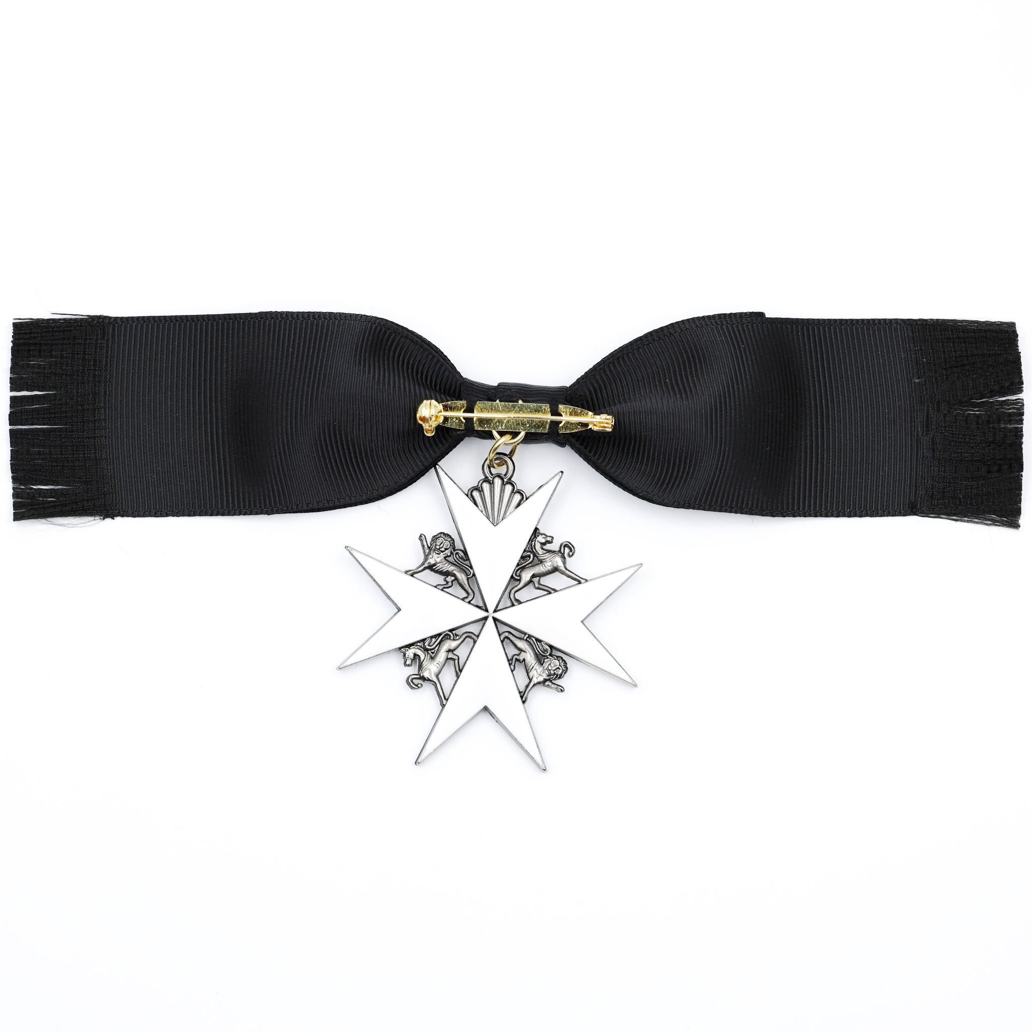 Britischer Johanniterorden – Damen-Schleifenabzeichen einer Dame der Gnade / UK British Order of St John Lady of Grace Bow Badge Replica – Sammleranfertigung