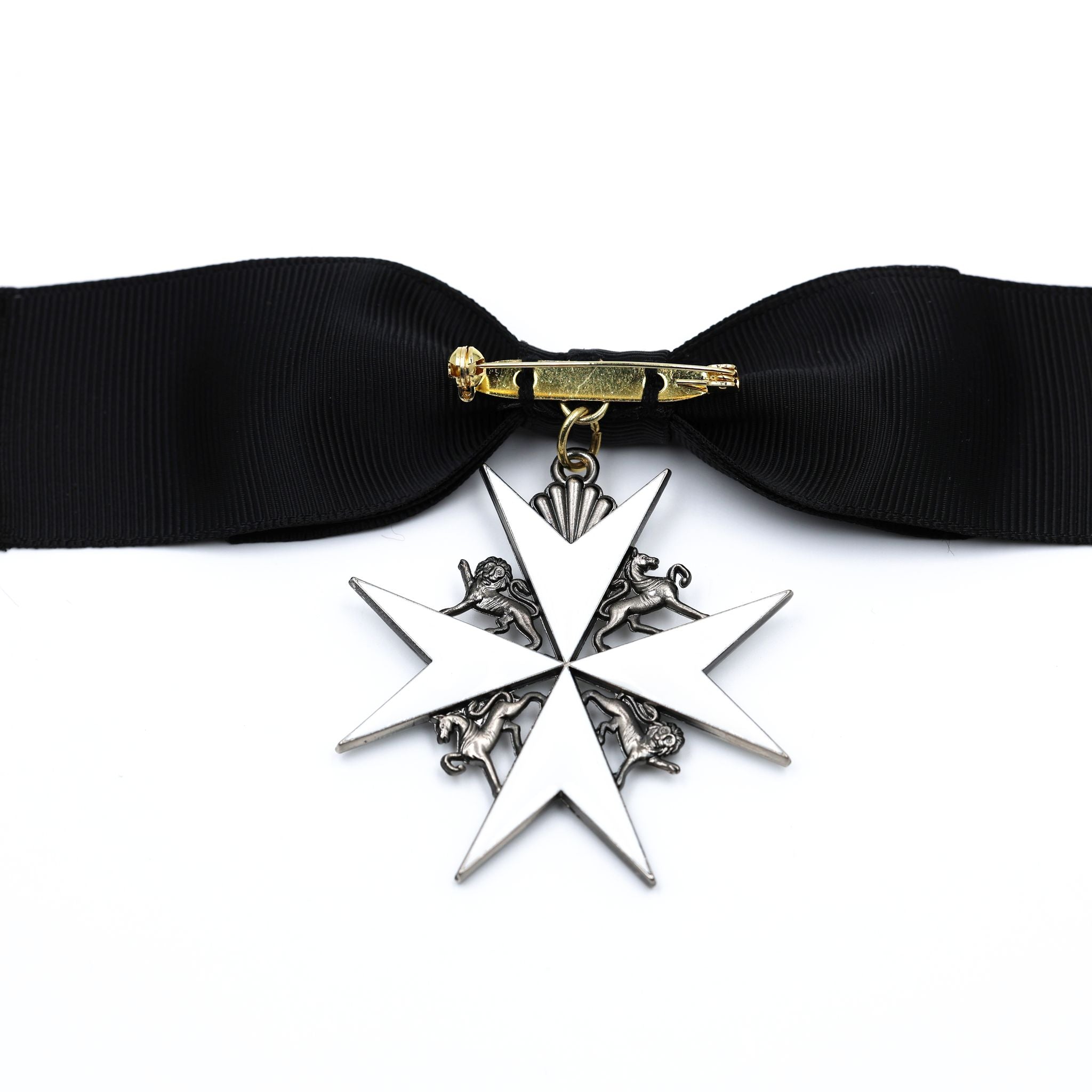 Britischer Johanniterorden – Damen-Schleifenabzeichen einer Dame der Gnade / UK British Order of St John Lady of Grace Bow Badge Replica – Sammleranfertigung