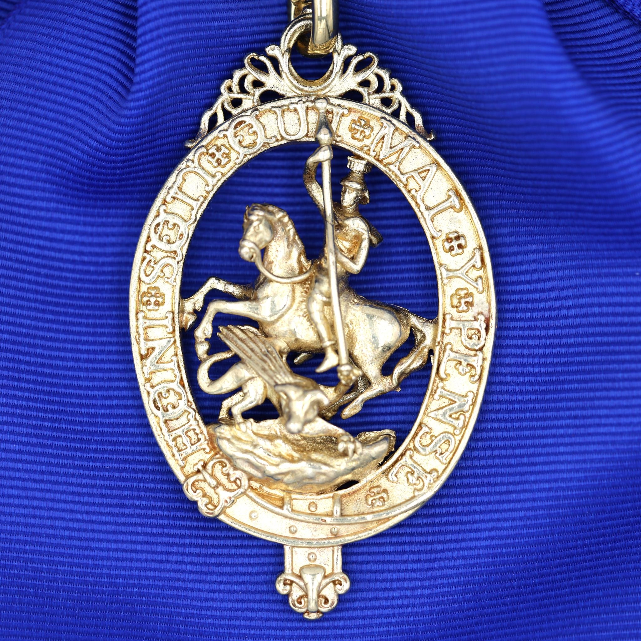 UK Hosenbandorden Order of the Garter Schärpe Medaille Replik Royalblau