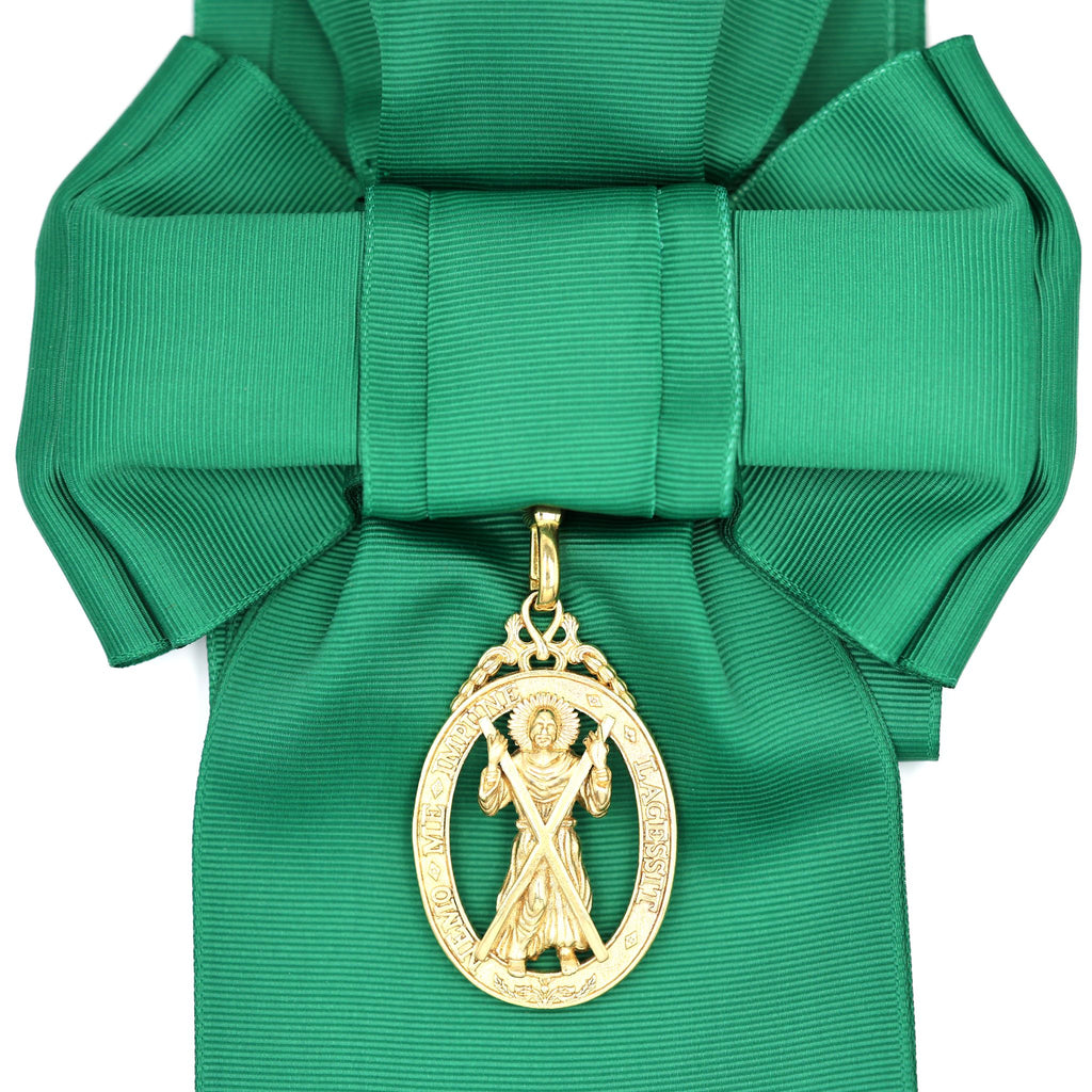 UK Distelorden Schärpe tiefgrün mit Abzeichen Order of the Thistle Replik