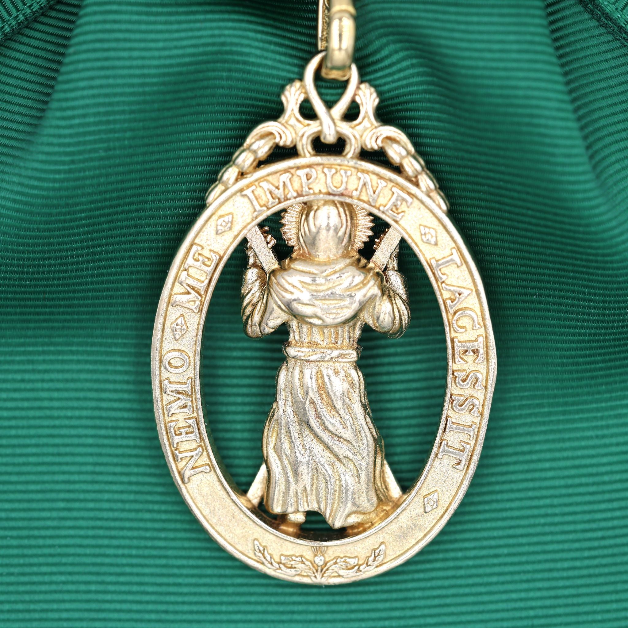UK Distelorden Schärpe tiefgrün mit Abzeichen Order of the Thistle Replik