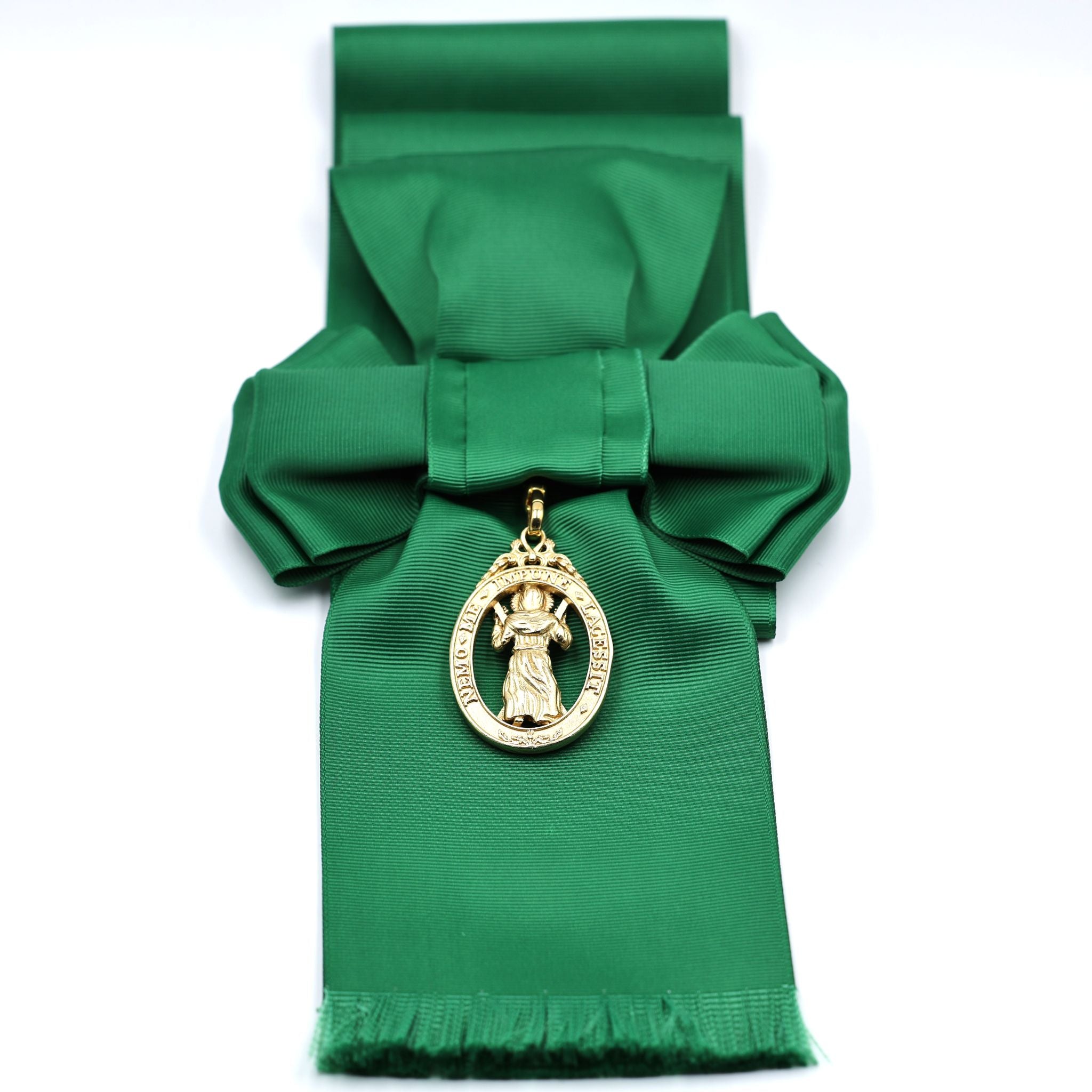 UK Distelorden Schärpe tiefgrün mit Abzeichen Order of the Thistle Replik