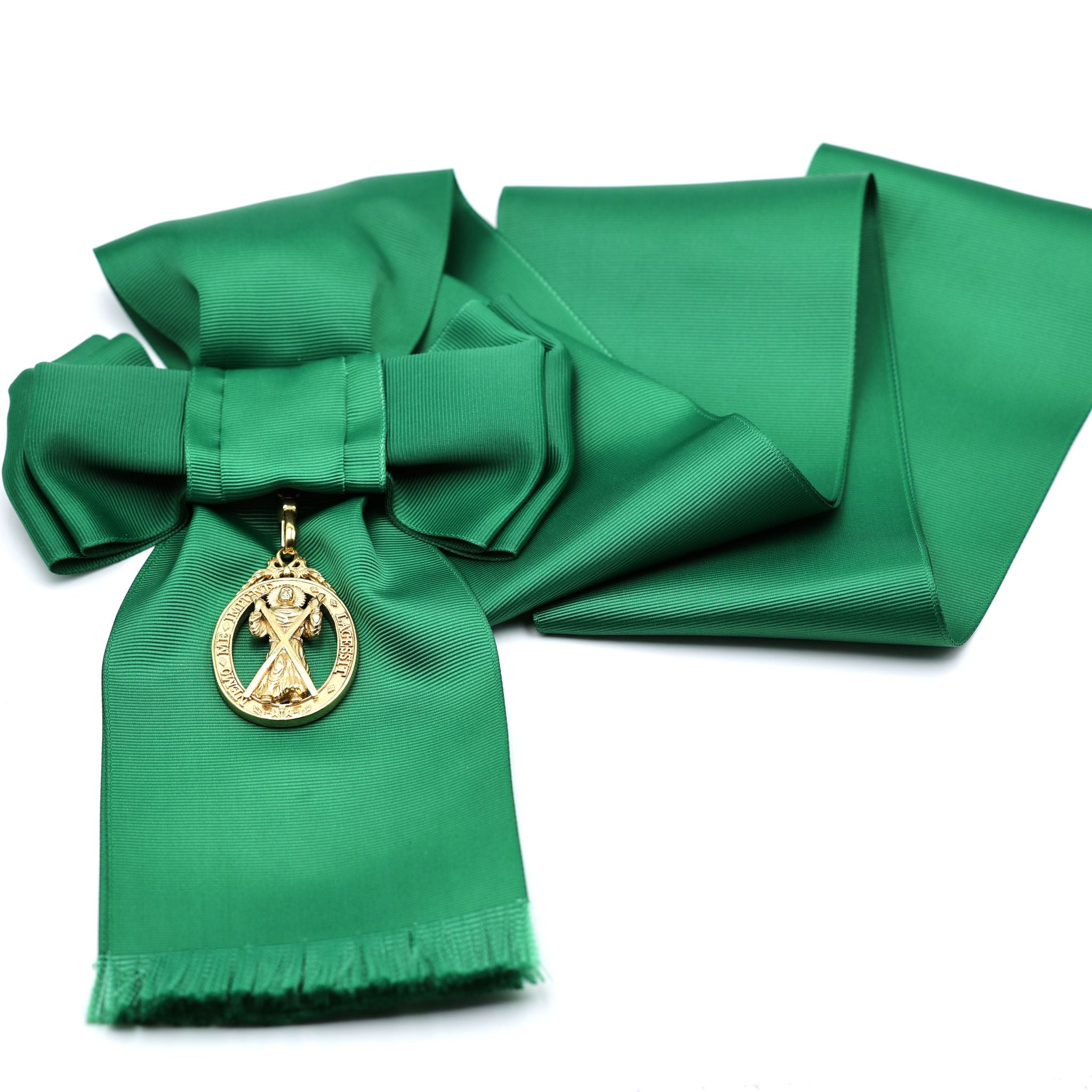 UK Distelorden Schärpe tiefgrün mit Abzeichen Order of the Thistle Replik