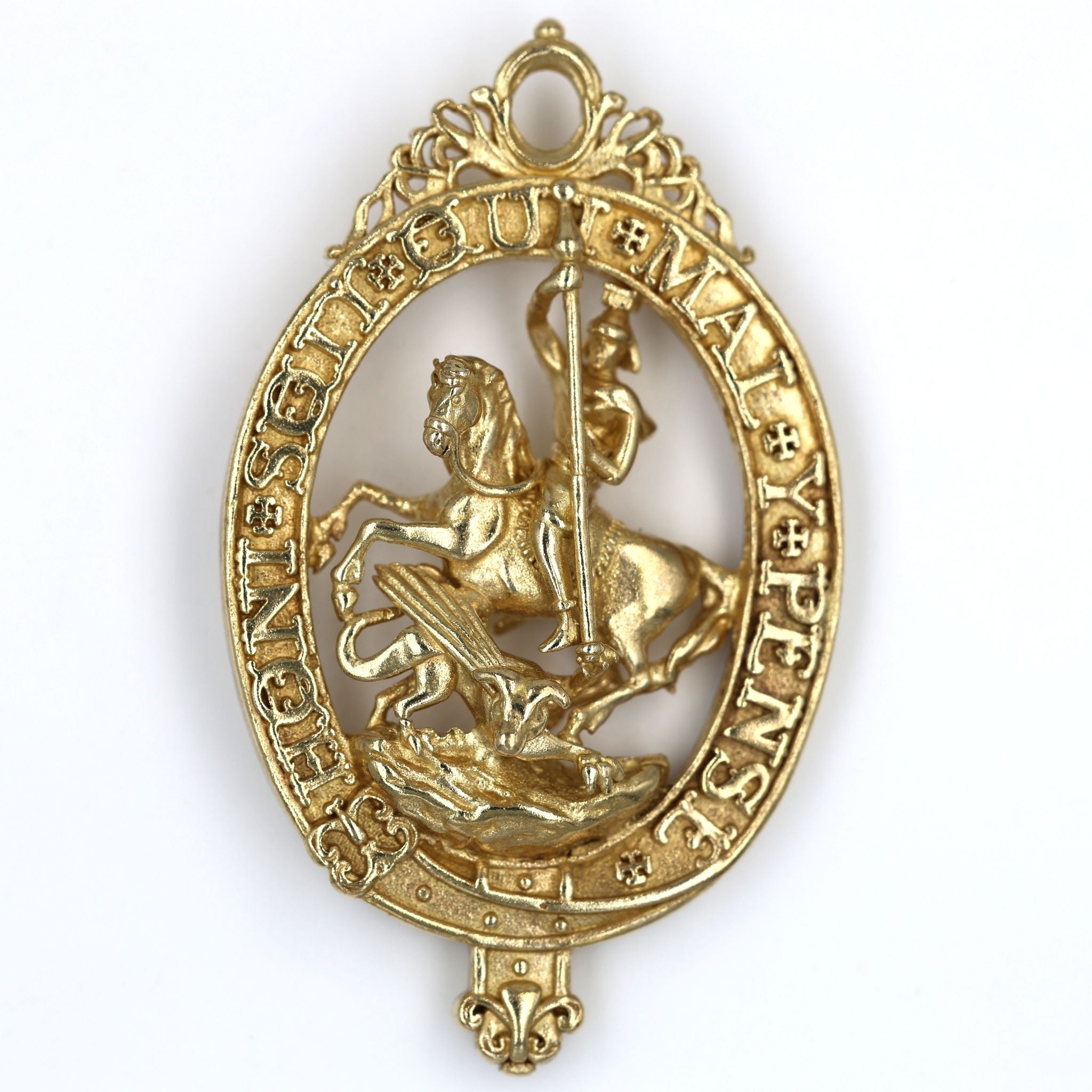 2 Stück Britische Hosenbandorden & Distelorden Anhänger Messing Replik Sammleranfertifung