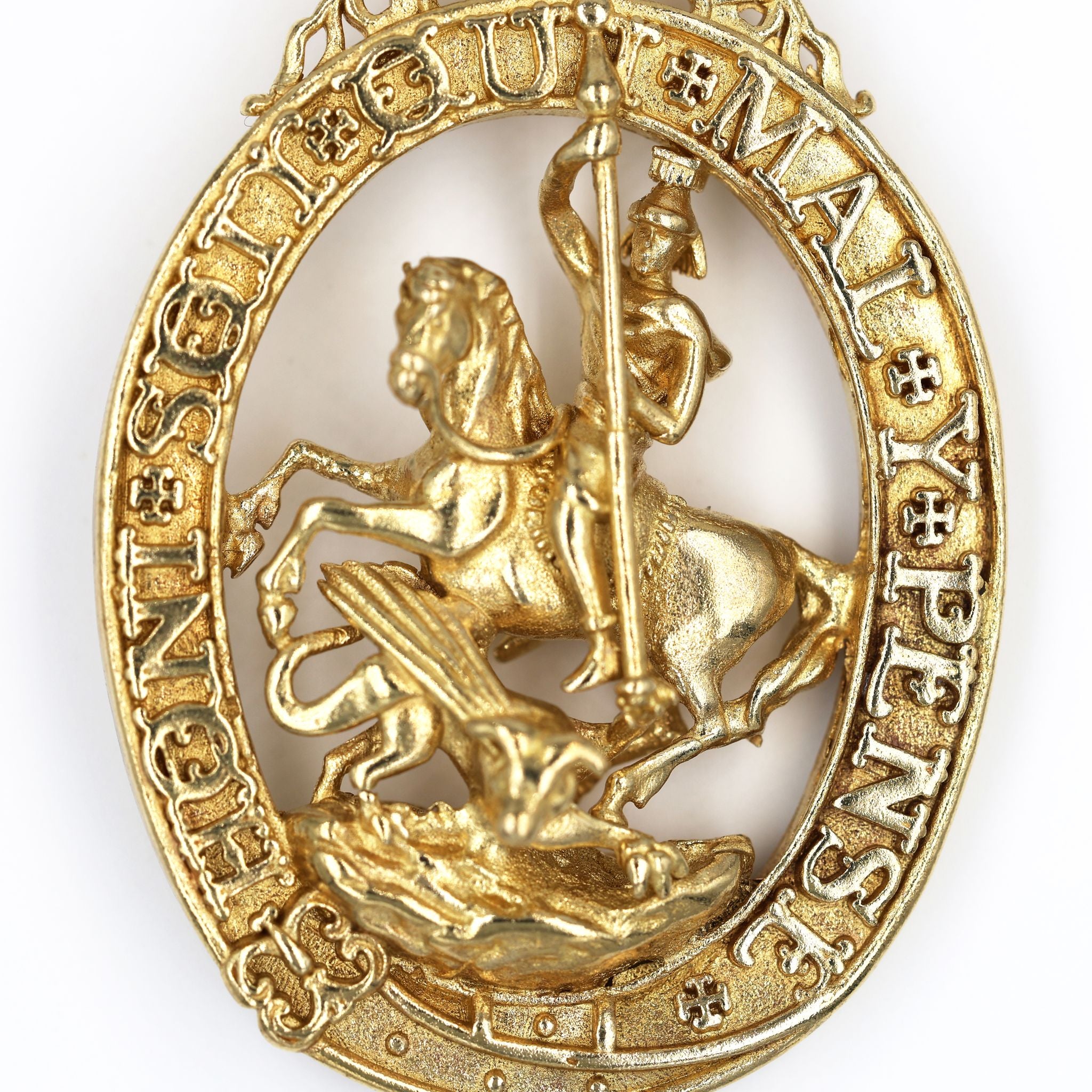 2 Stück Britische Hosenbandorden & Distelorden Anhänger Messing Replik Sammleranfertifung