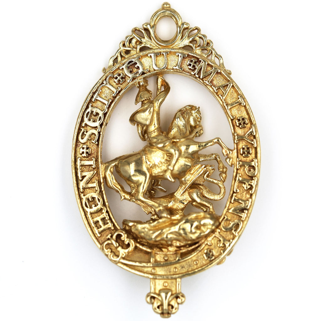 2 Stück Britische Hosenbandorden & Distelorden Anhänger Messing Replik Sammleranfertifung