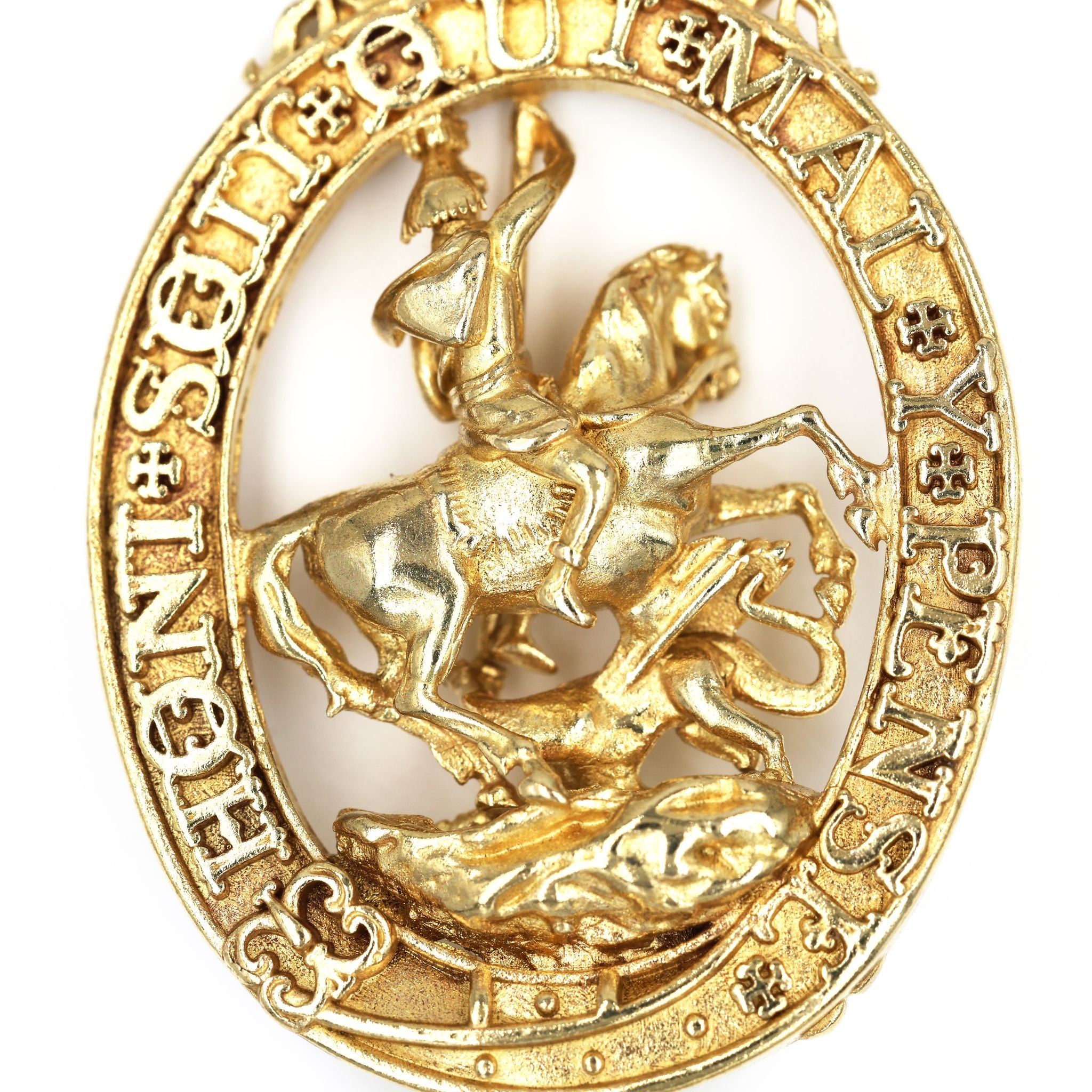 2 Stück Britische Hosenbandorden & Distelorden Anhänger Messing Replik Sammleranfertifung