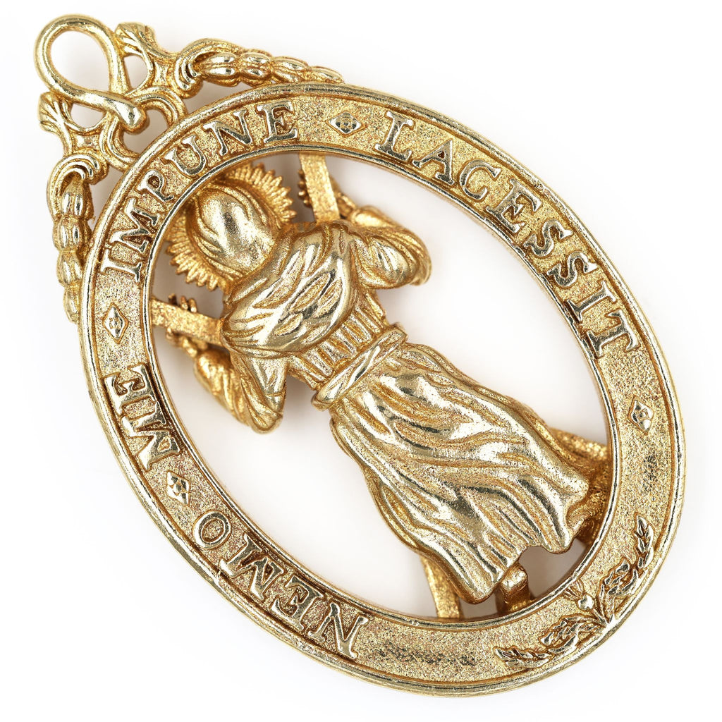 2 Stück Britische Hosenbandorden & Distelorden Anhänger Messing Replik Sammleranfertifung