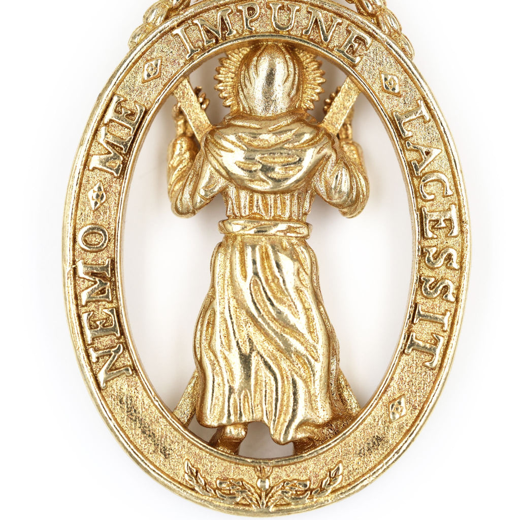 2 Stück Britische Hosenbandorden & Distelorden Anhänger Messing Replik Sammleranfertifung