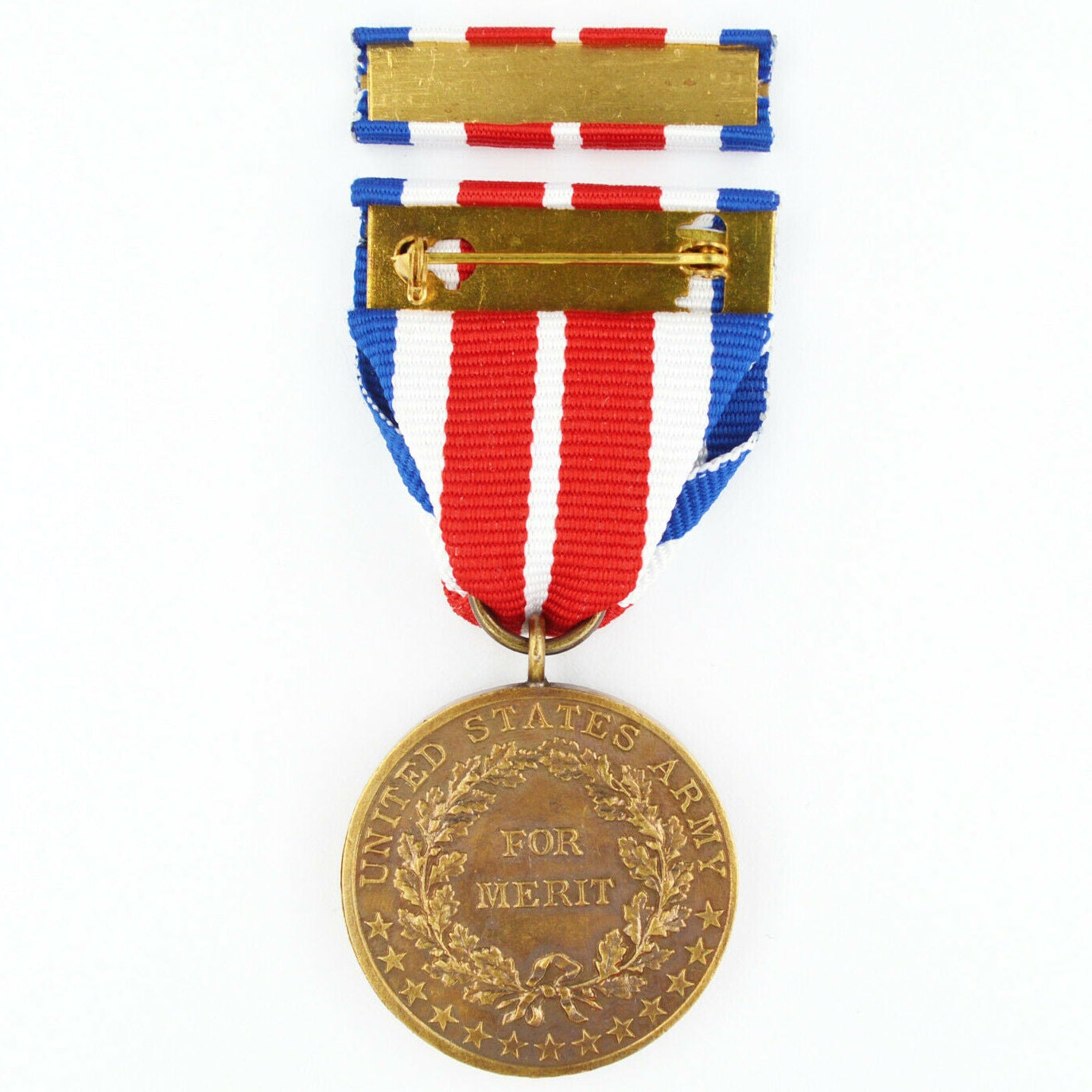 US Army Certificate of Merit Medal (1905–1918) / US Army Verdienstmedaille („Certificate of Merit“) – Replik-Set (Bandspange & Etui)