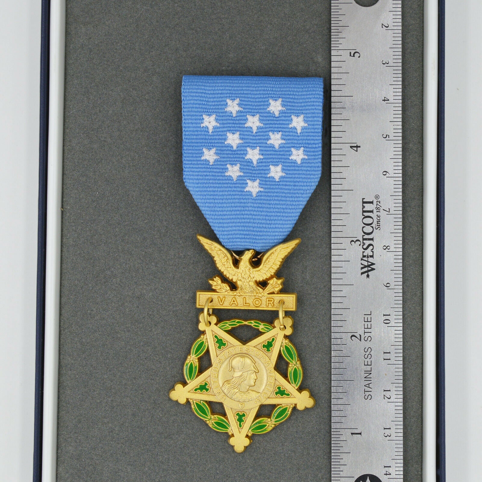 US Orden Army Medal of Honor Erster Weltkrieg 1914–1918 – Museumsreplik Sammleranfertigung Reproduktion mit Etui