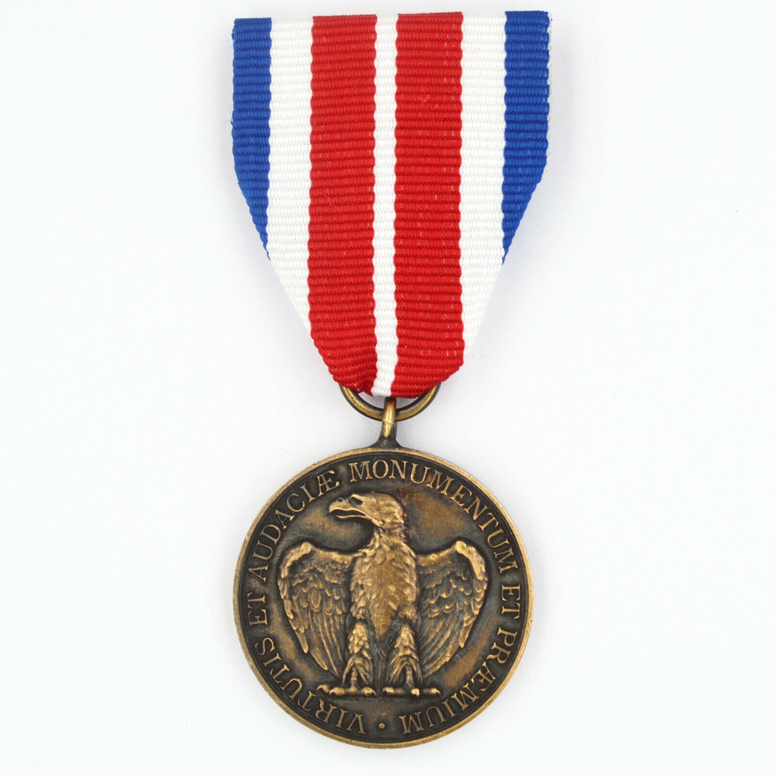 US Army Certificate of Merit Medal (1905–1918) / US Army Verdienstmedaille („Certificate of Merit“) – Replik-Set (Bandspange & Etui)
