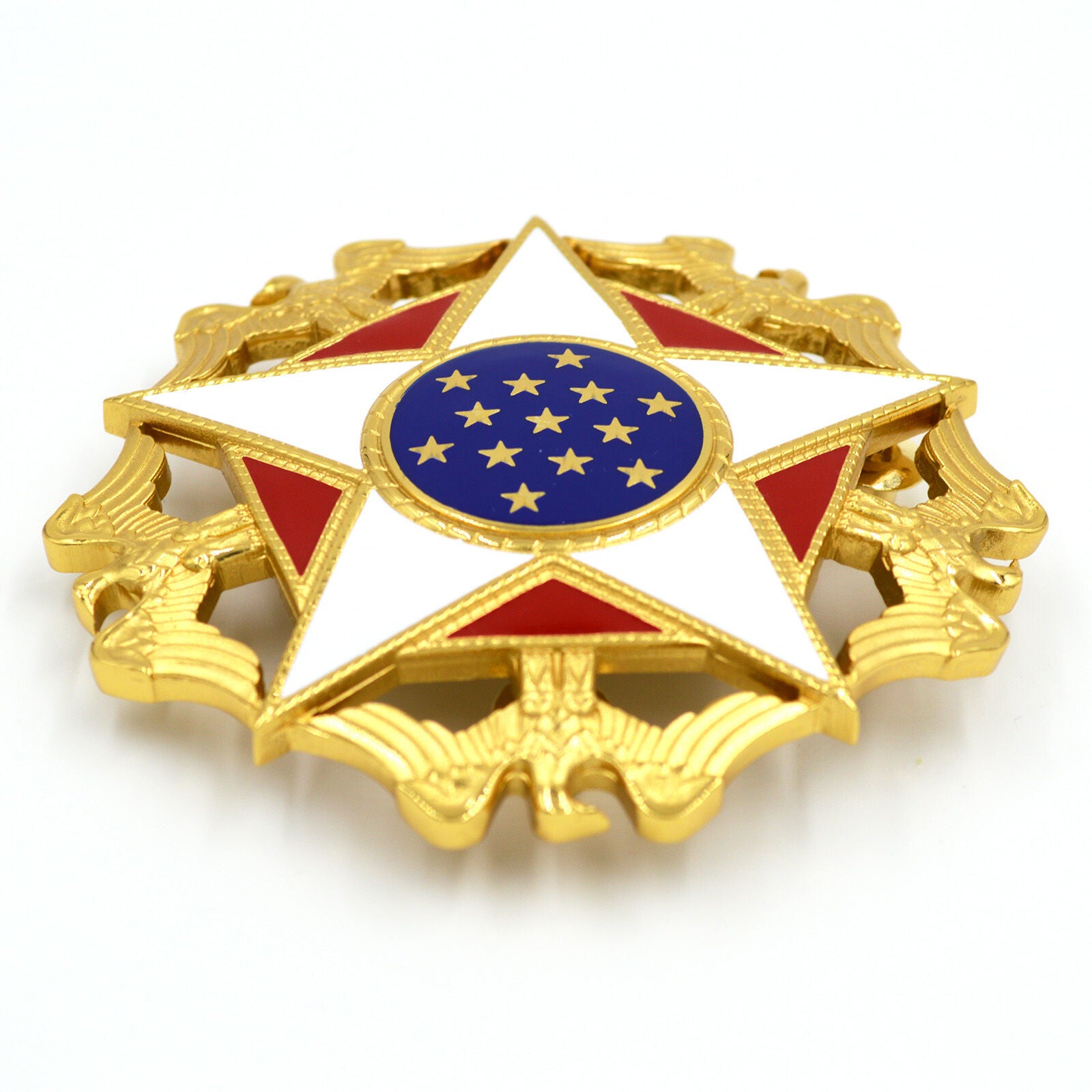 US-Präsidentielle Freiheitsmedaille „With Distinction“ (U.S. Presidential Medal of Freedom with Distinction) – Bruststern – Sammleranfertigung in Vollgröße – mit Etui