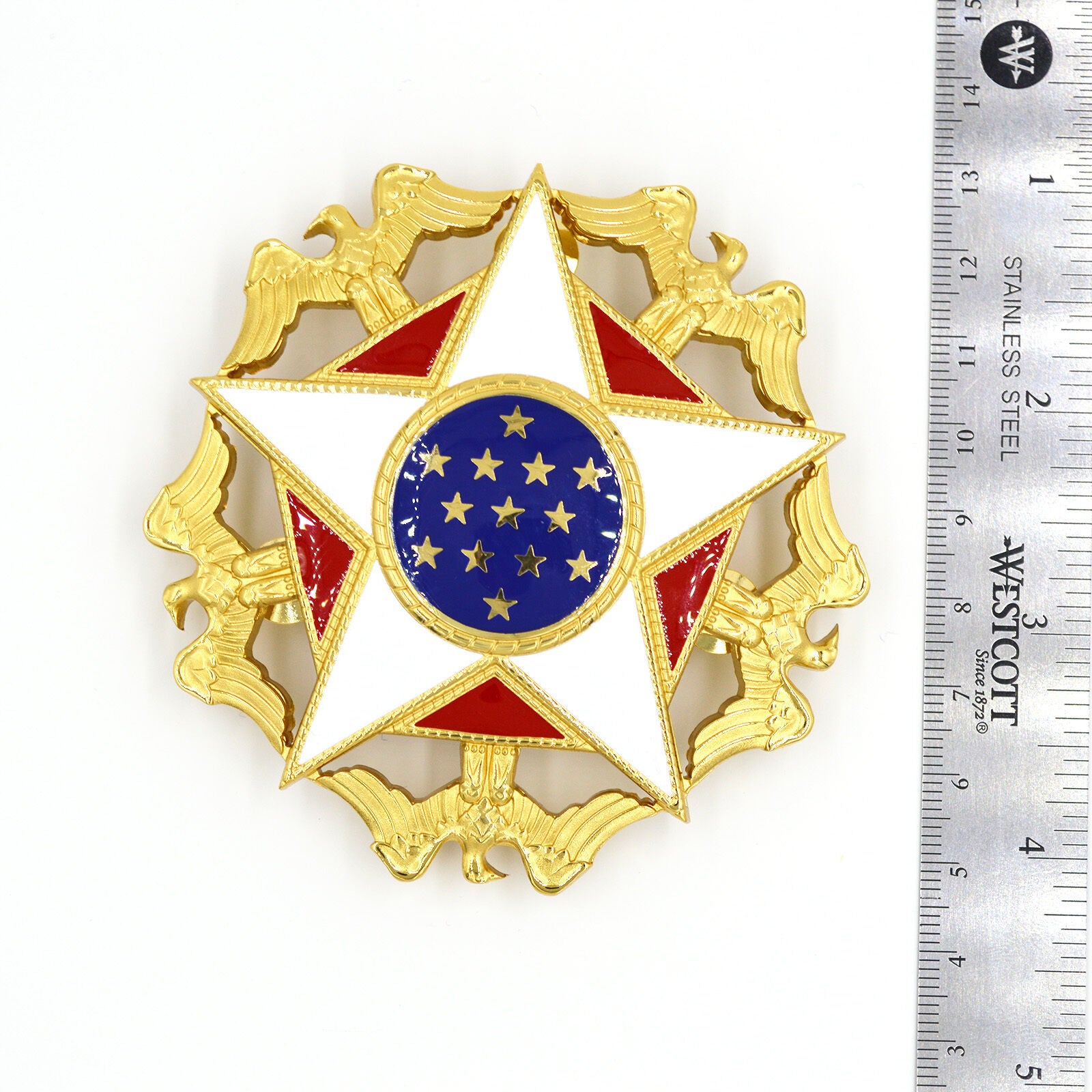 US-Präsidentielle Freiheitsmedaille „With Distinction“ (Presidential Medal of Freedom with Distinction) – Sammleranfertigung in Vollgröße – USA Bruststern-Set