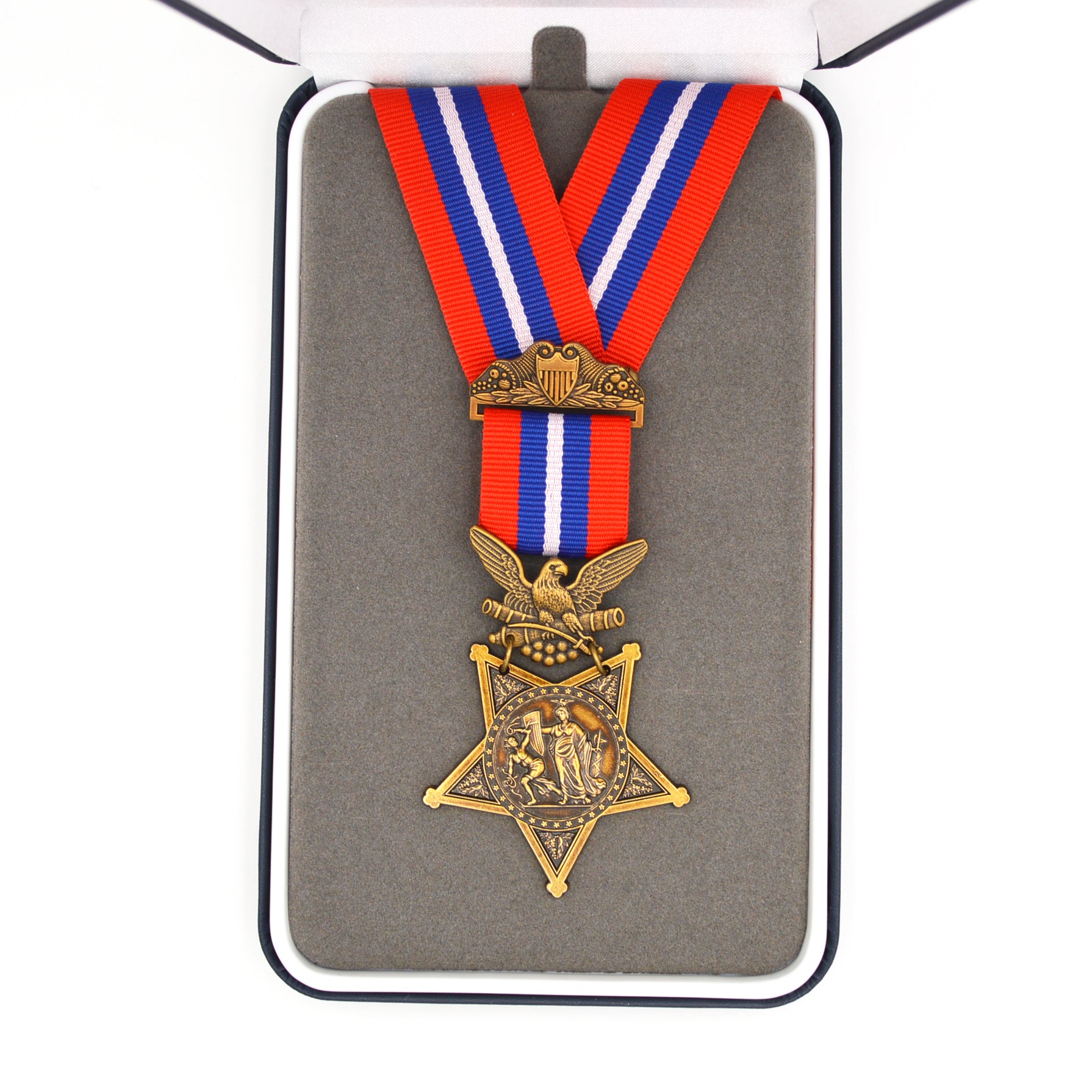 US Orden Army Medal of Honor 1896–1904 Halsorden – Museumsreplik Sammleranfertigung Reproduktion mit Etui