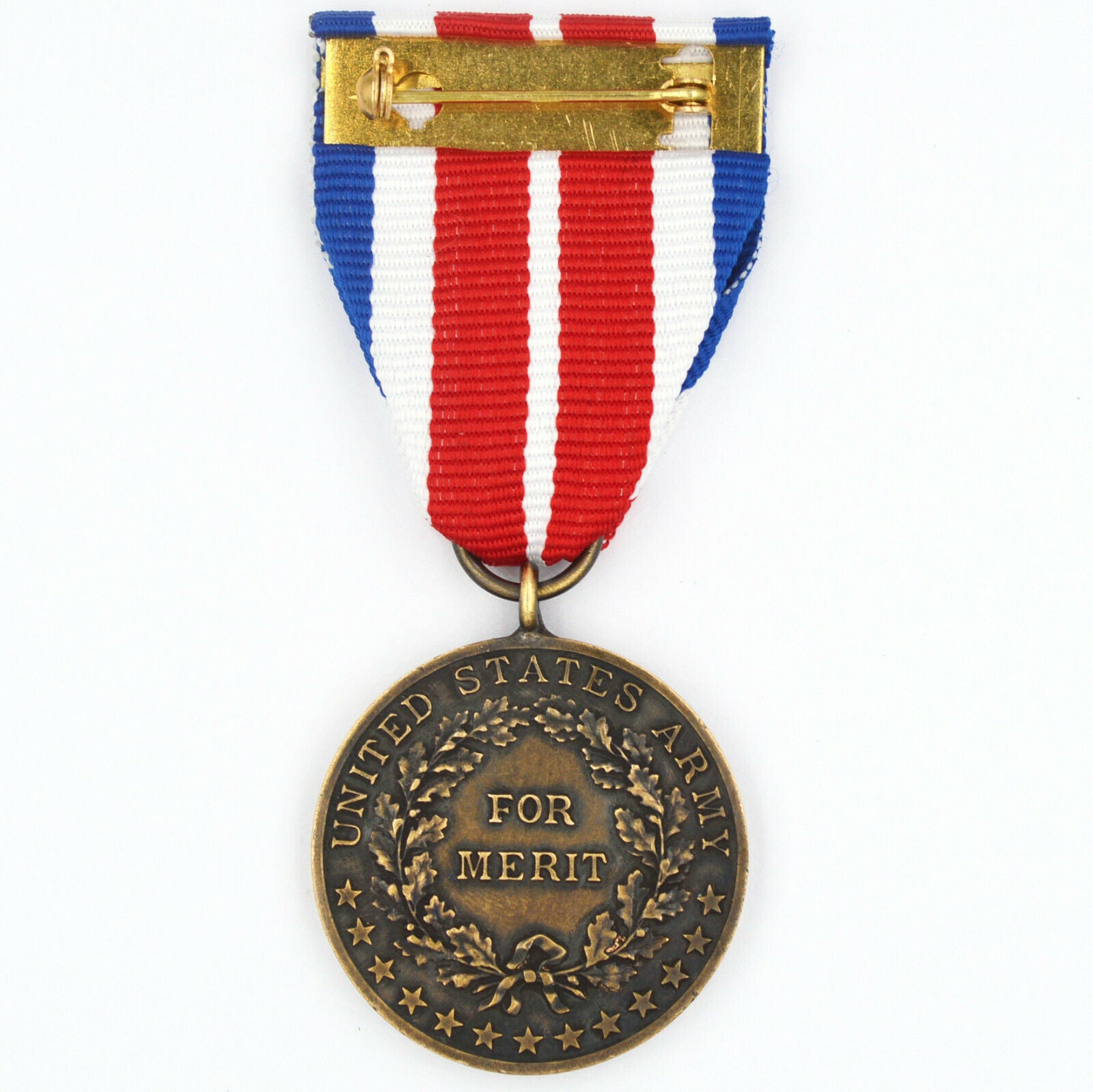 US Army Certificate of Merit Medal (1905–1918) / US Army Verdienstmedaille („Certificate of Merit“) – Replik-Set (Bandspange & Etui)