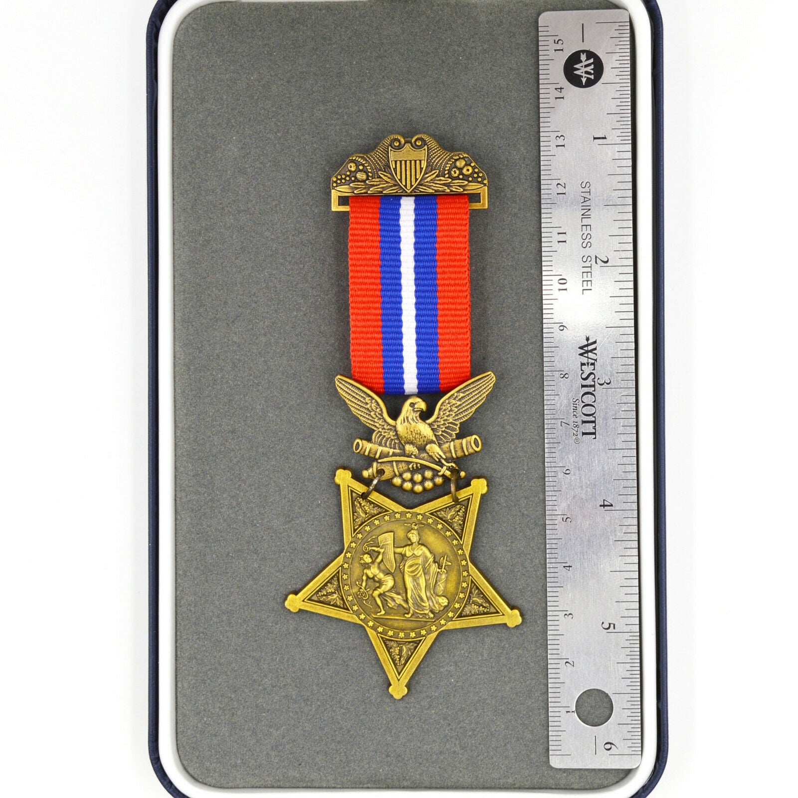 US Orden Army Medal of Honor 1896–1903 – Museumsreplik Sammleranfertigung Reproduktion mit Etui
