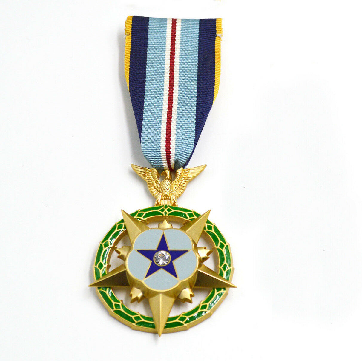 U.S. Congressional Space Medal of Honor (US Space MOH) Kongress-Weltraum-Ehrenmedaille – Kurzband / Short Ribbon Version – mit Etui – Sammleranfertigung (Replik / Nachfertigung / Museum Replica)