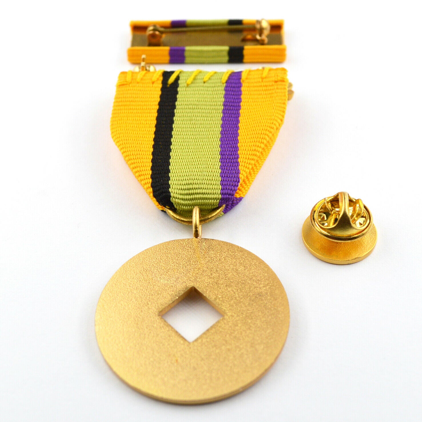 Imperial Order of the Dragon / Kaiserlicher Orden des Drachen (USA) – China/Boxer Rebellion 1900 (C.R.E.) – Medaille + Ribbon Bar/Bandschnalle + Kupfer-Dekoration – Replik Sammleranfertigung