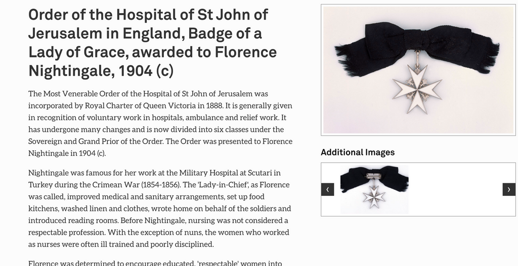 Britischer Johanniterorden – Damen-Schleifenabzeichen einer Dame der Gnade / UK British Order of St John Lady of Grace Bow Badge Replica – Sammleranfertigung