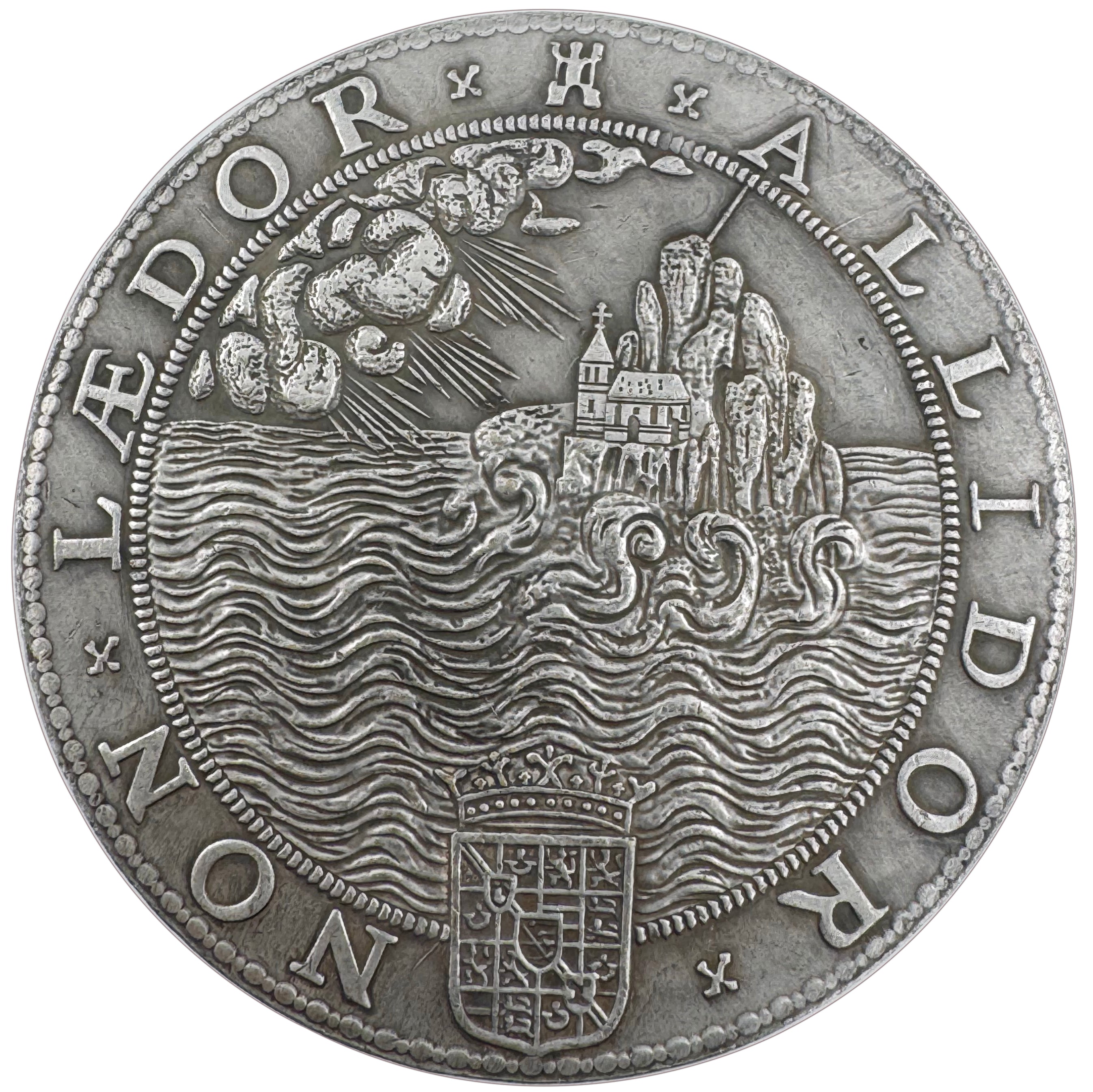 England UK 1588 „Sieg über die Spanische Armada“ Medaille / Elizabeth I – Defeat of the Spanish Armada Medal – Replik (Sammleranfertigung)
